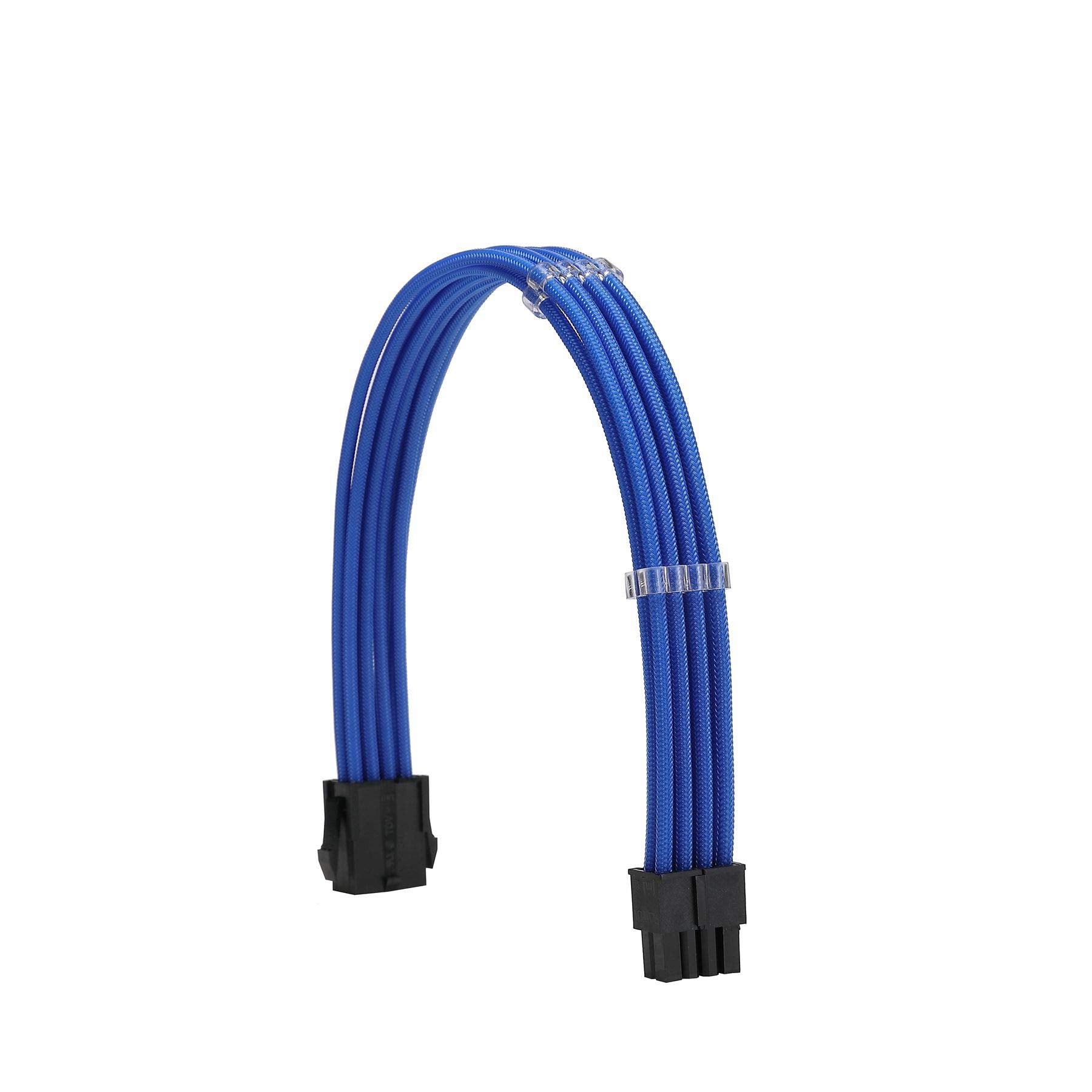 Formulamod Sleeve Extension Power Supply Cable Kit 18Awg Atx 24P+ Eps 8 P+Pci E8 P With Combs For Psu To Motherboard/Gpu (Blue)