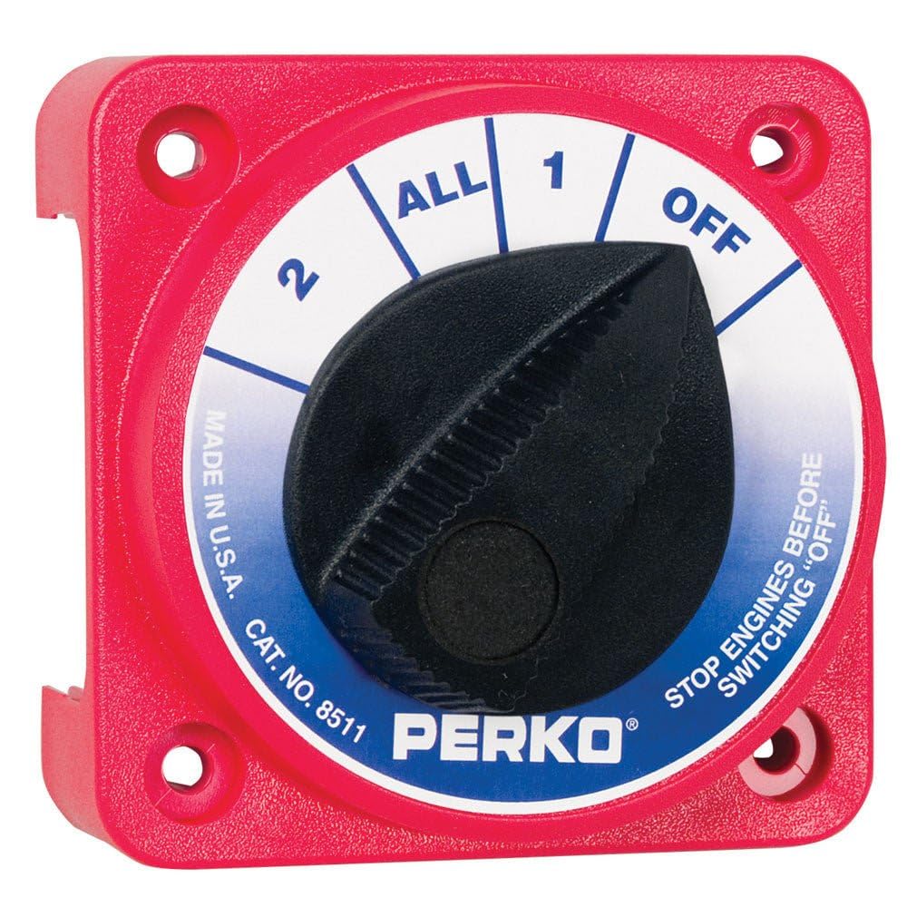 Perko Compact Medium Duty Battery Selector Switch W/O Key Lock,WBEEAB00FSKMJFG
