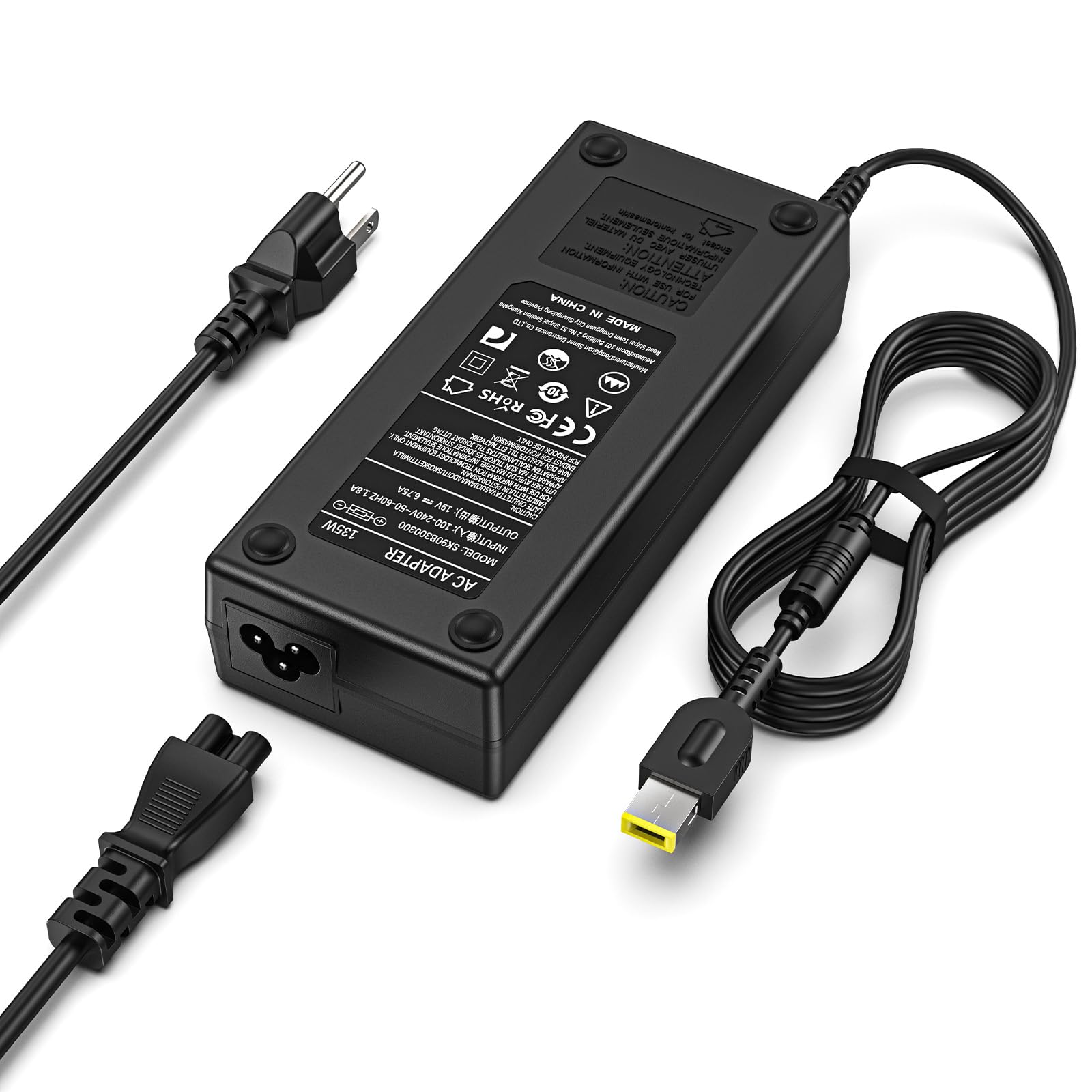135W Slim Tip Laptop Charger For Lenovo Thinkpad X1 Extreme E440 L440 P1 P50S P51S P15V P16 S3 T431S T15 W540 4X20E50558 8880150