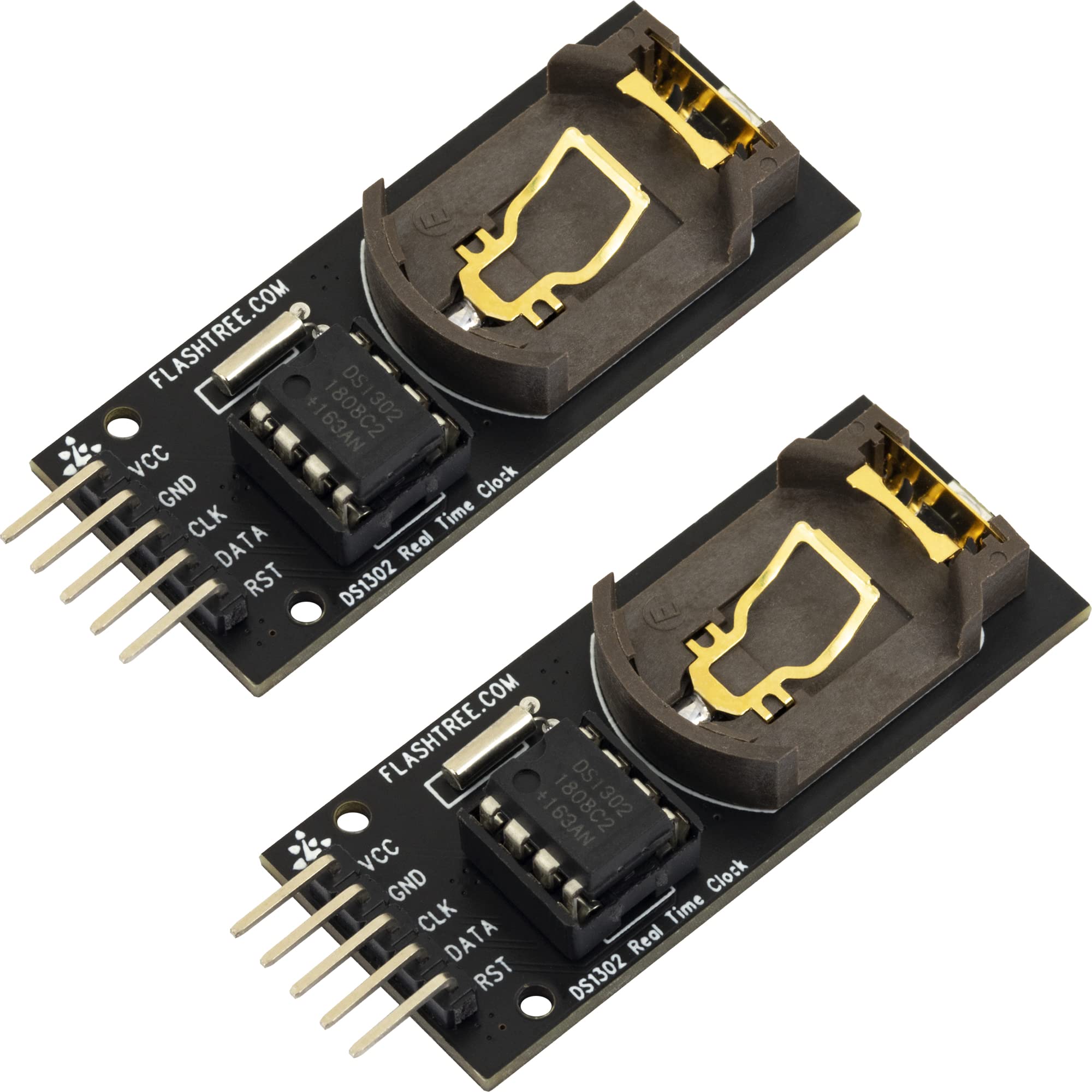 Ds1302 Real Time Clock Module Rtc Breakout Board For Arduino Avr Arm (Pack Of 2 Pcs)