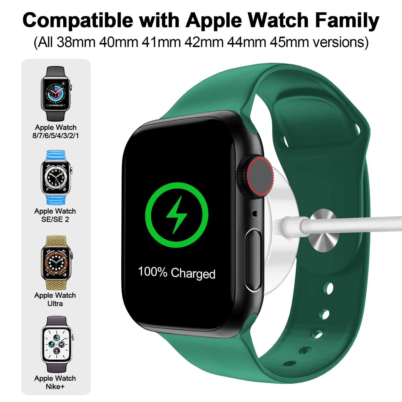 ???????? ???????????????? For Apple Watch Charger Magnetic Fast Charging Cable [Portable] Magnetic Wireless Charging Compatible