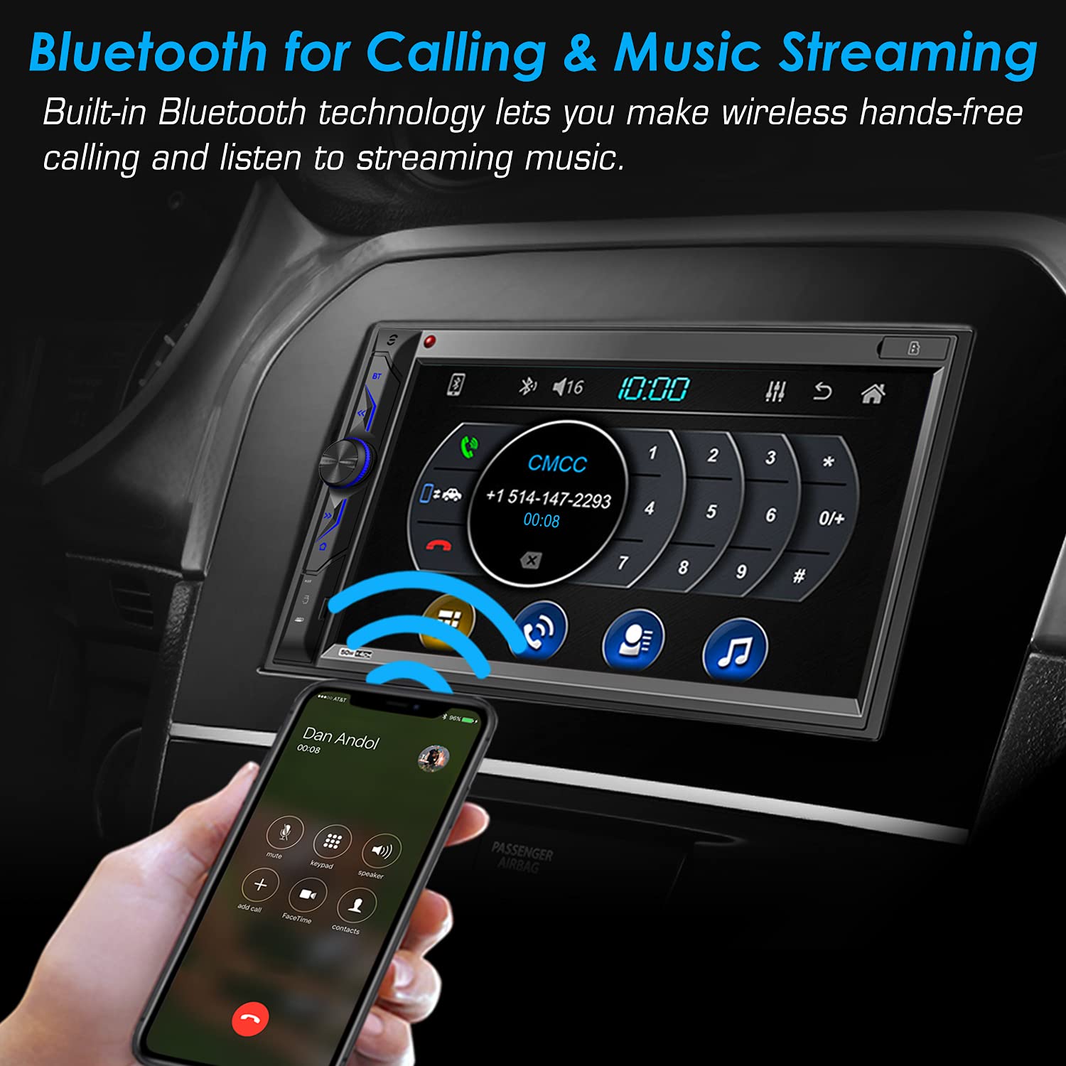 Double Din Car Multimedia System: 7 Inch Hd Touchscreen Car Stereo Receiver   Bluetooth Car Radio Mp5 Player With Mirror Link |