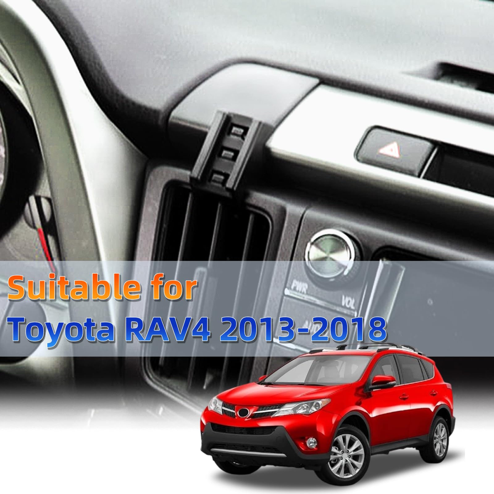 Car Phone Mount For Toyota Rav4 2013-2015 2016 2017 2018 Accessories Custom Air Vent Phone Holder Auto Lock Phone Holder Hands F