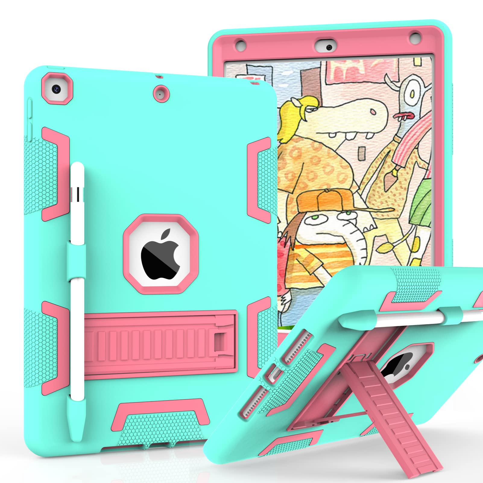 Rantice Ipad 9Th Generation Case, Ipad 8Th/7Th Generation Case, Ipad Case With Kickstand And Pencil Holder For Ipad 10.2 Case(Mi