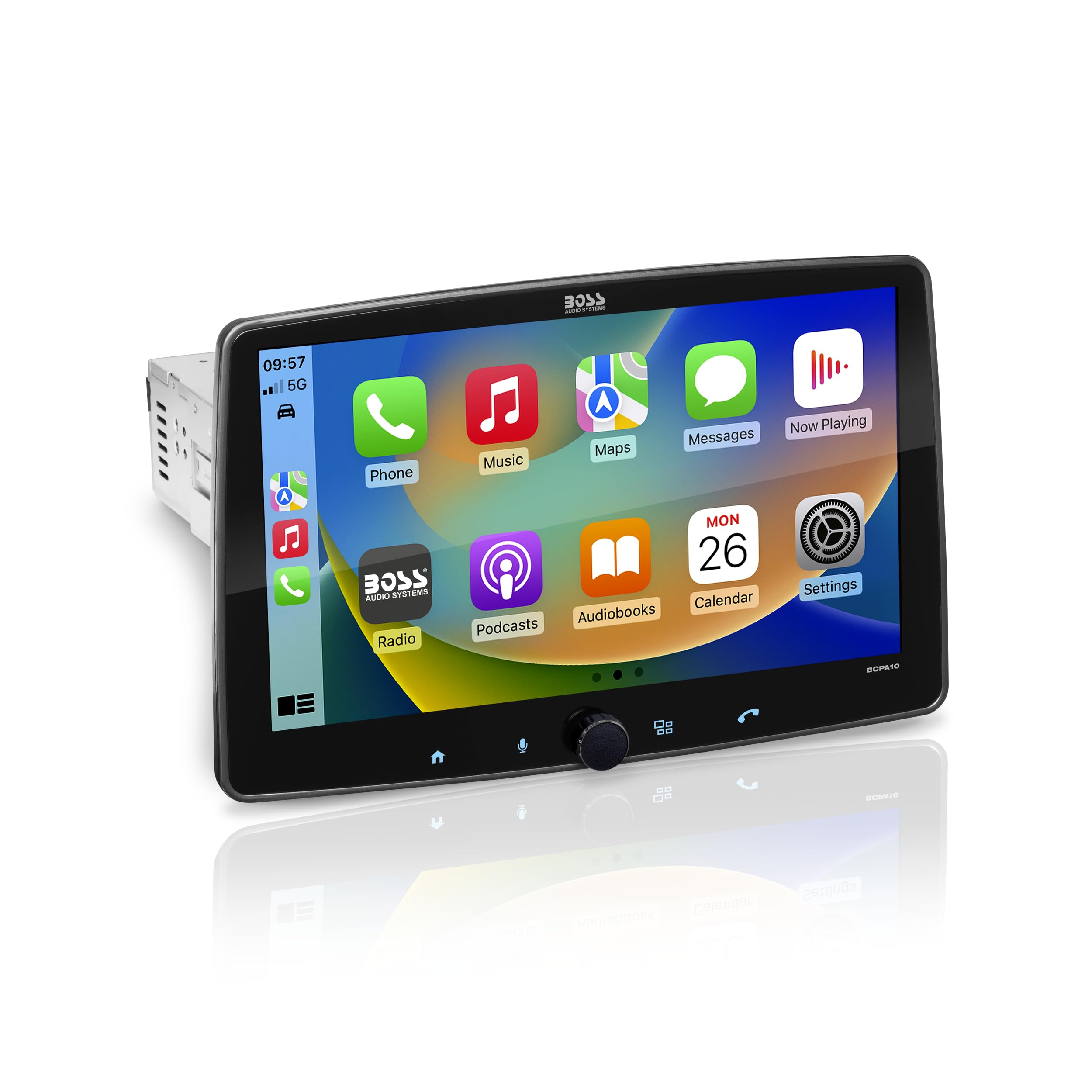 Boss Audio Systems Bcpa10 Car Stereo   Apple Carplay, Android Auto, Single Din, 10.1 Inch Touchscreen, Bluetooth, No Cd Dvd Play