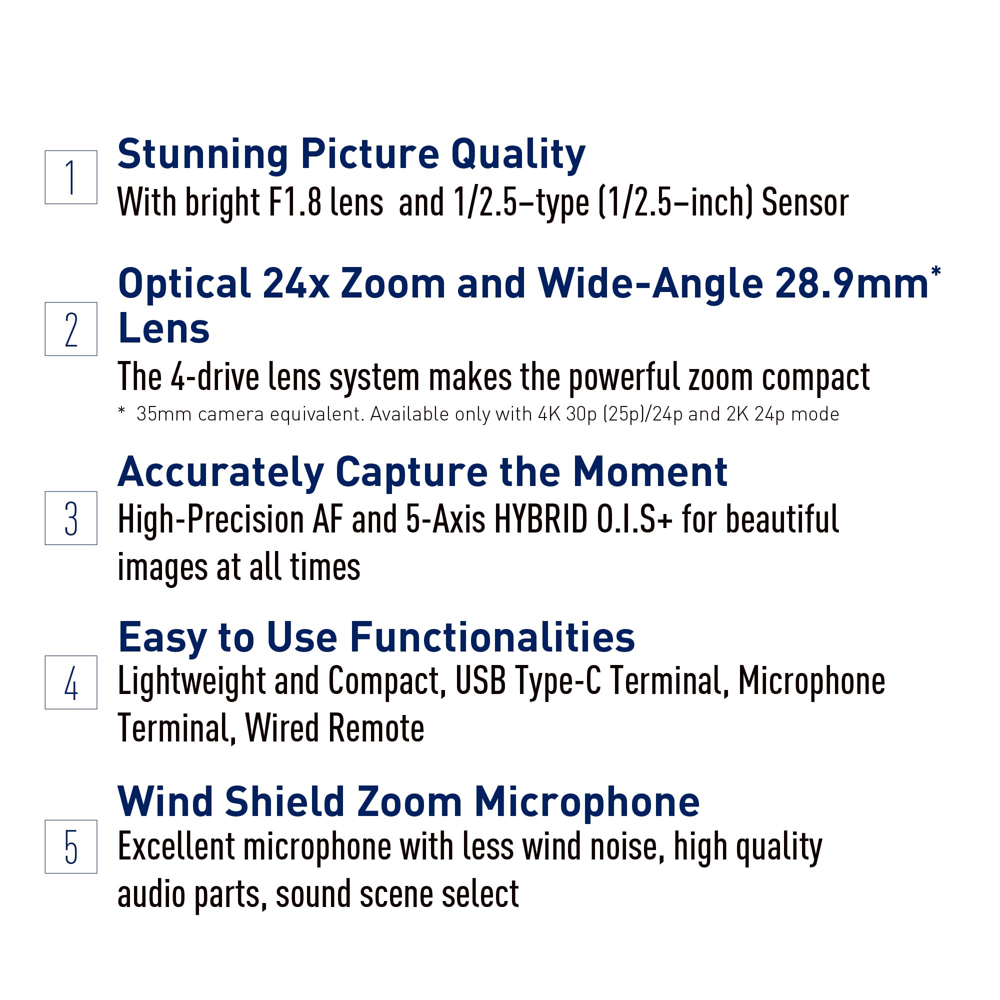 Panasonic Full Hd Camcorder, Lightweight Video Camera, Easy To Use For Sports, Travel, And Holidays V900 (Hc V900)