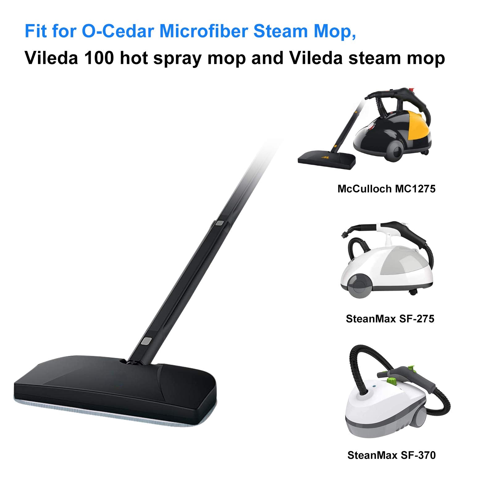 Vclena 5 Pack Microfiber Mop Pads Compatible For Dupray Neat Steam Cleaner Mcculloch Mc1275 And Steamfast Sf 275/Sf 370