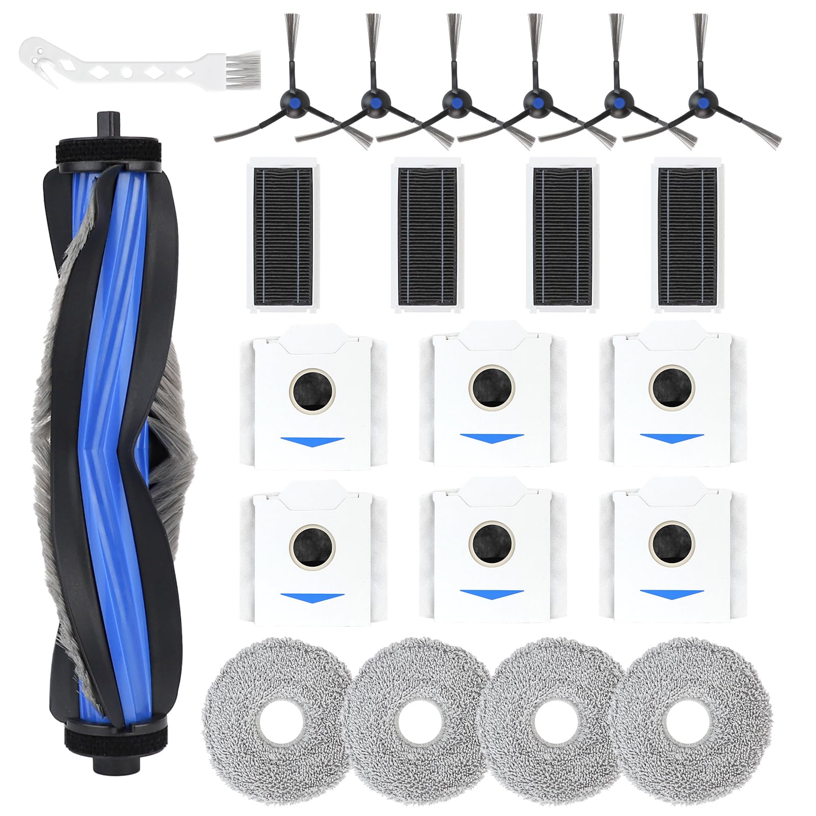 22 PCS Accessories for ECOVACS DEEBOT N30 Omni/ N30 PRO OMNI Robot Vacuum