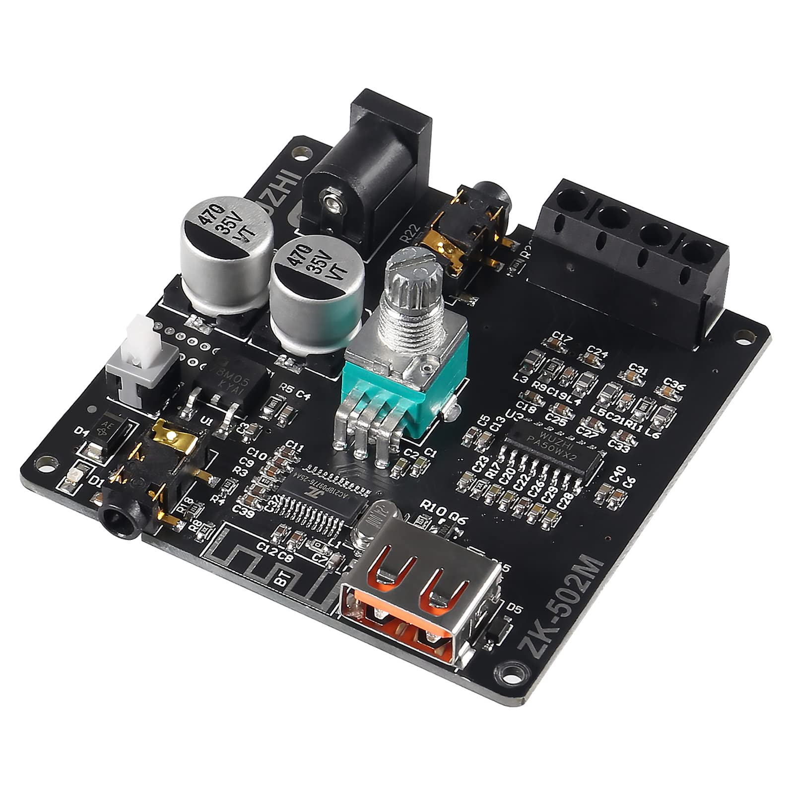 Diitao 50Wx2 Bluetooth Amplifier Mini 2.0 Stereo 50W+50W Dual Channel Power Output Dc 12V Amp Amplificador Home Theater Aux Usb