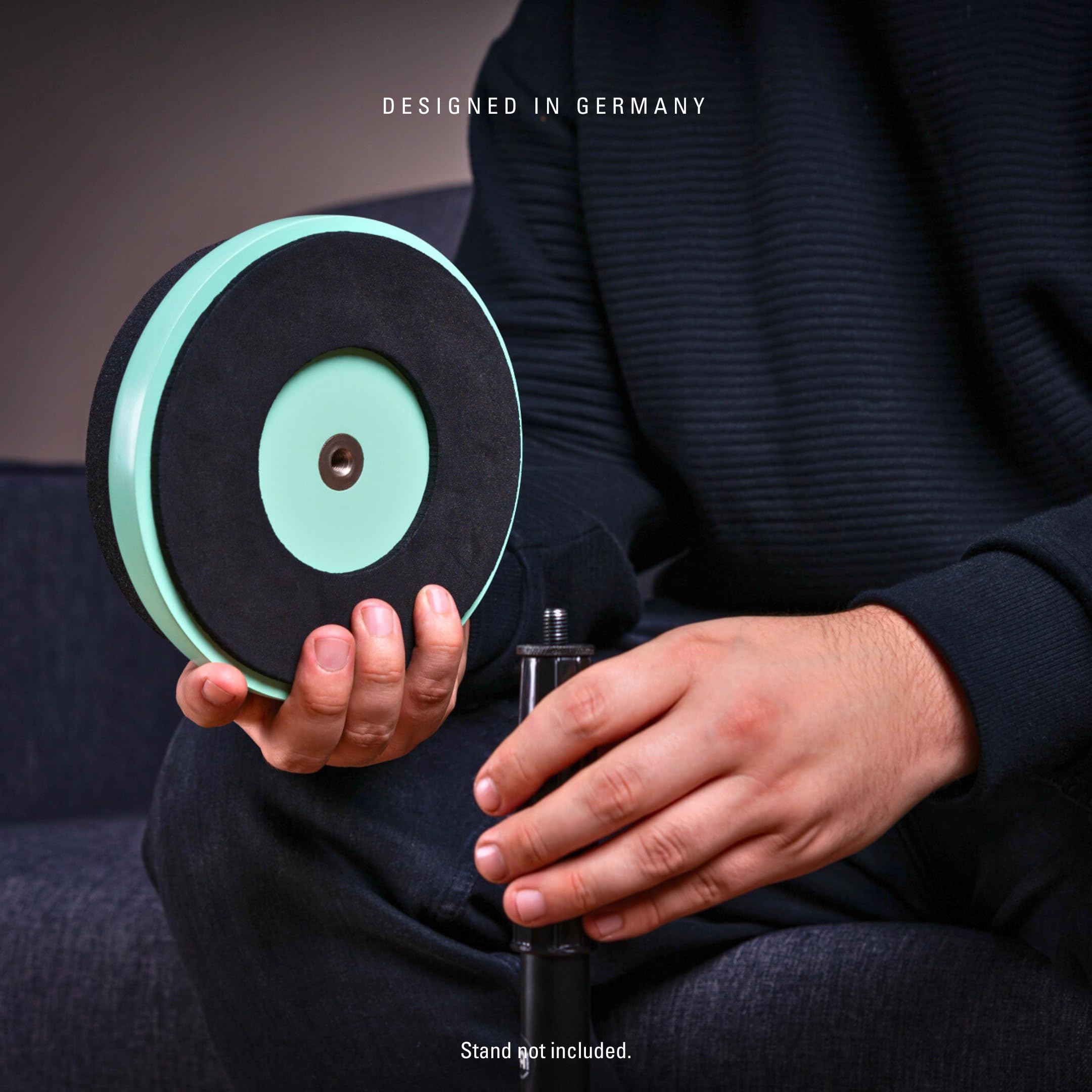 Meinl Cymbals 6 Marshmallow Drum Practice Pad For Ultra-Quiet Sticking, Medium Rebound And Mountable On Cymbal Stands (Mmp6Sf)