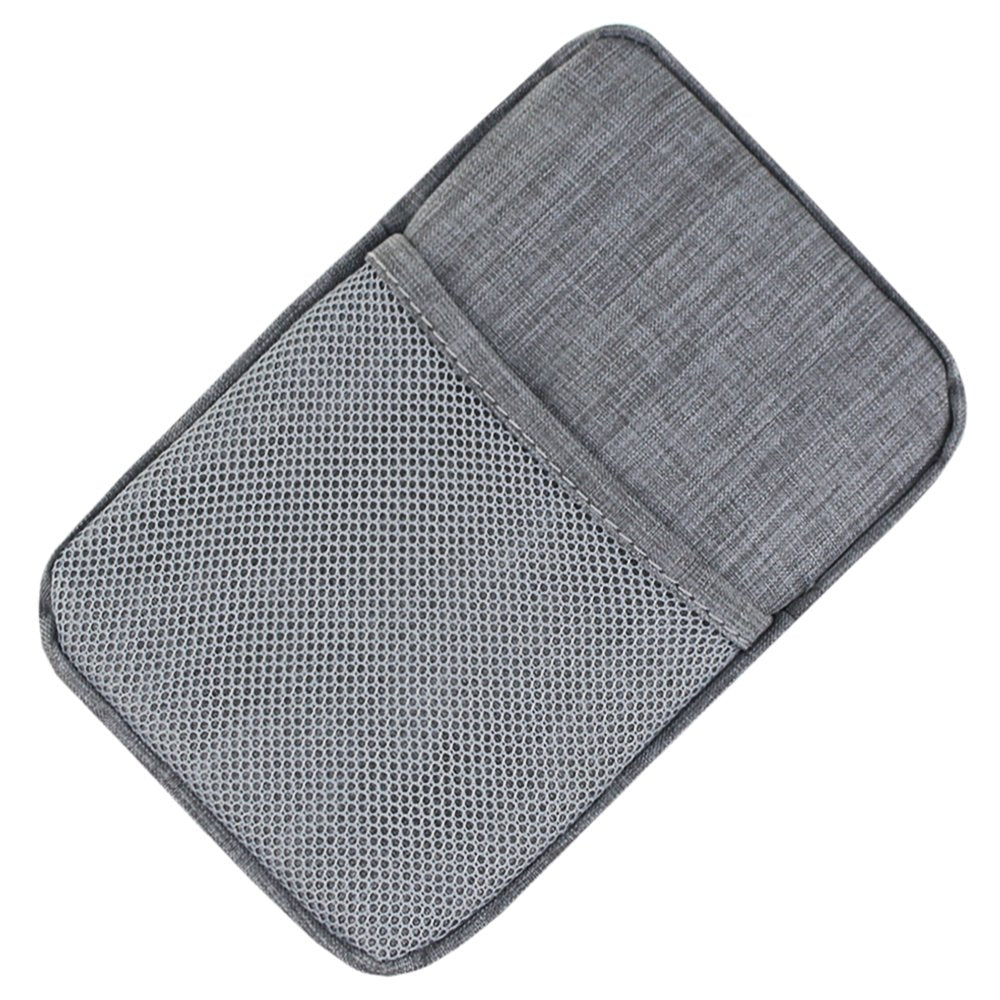 Electronic Accessories Bag,Digital Gadget Organizer Case,Gray Nylon Travel Gear Storage Carrying Sleeve Pouch For Cable,Usb,Earp