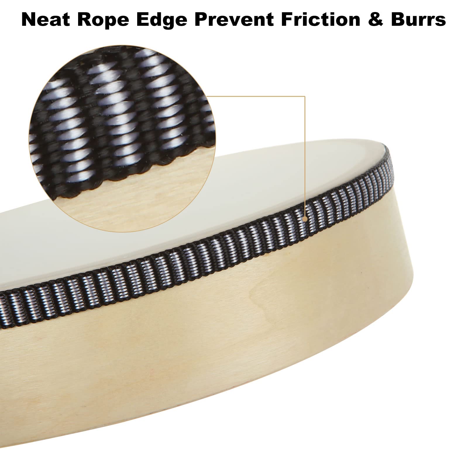 10 Inch 8 Inch 6 Inch 4 Inch Hand Drum Percussion Musical Instrument Wood Frame Drum With Drum Stick