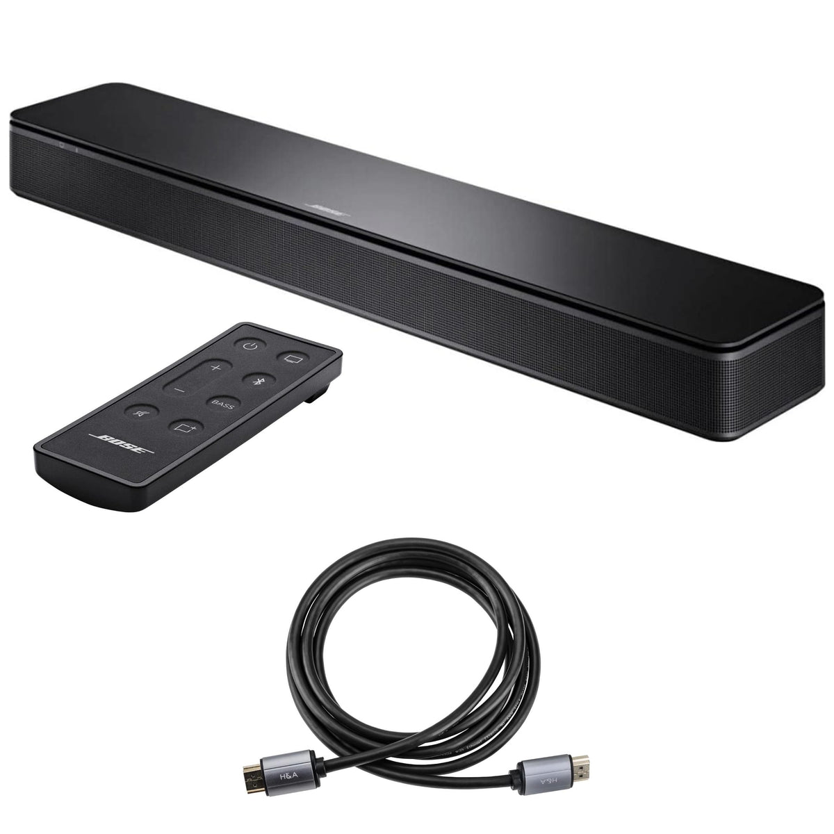 Bose Tv Speaker - Soundbar For Tv With Bluetooth And Hdmi-Arc Connectivity, Black, Includes Remote Control And H&A High-Speed Hd