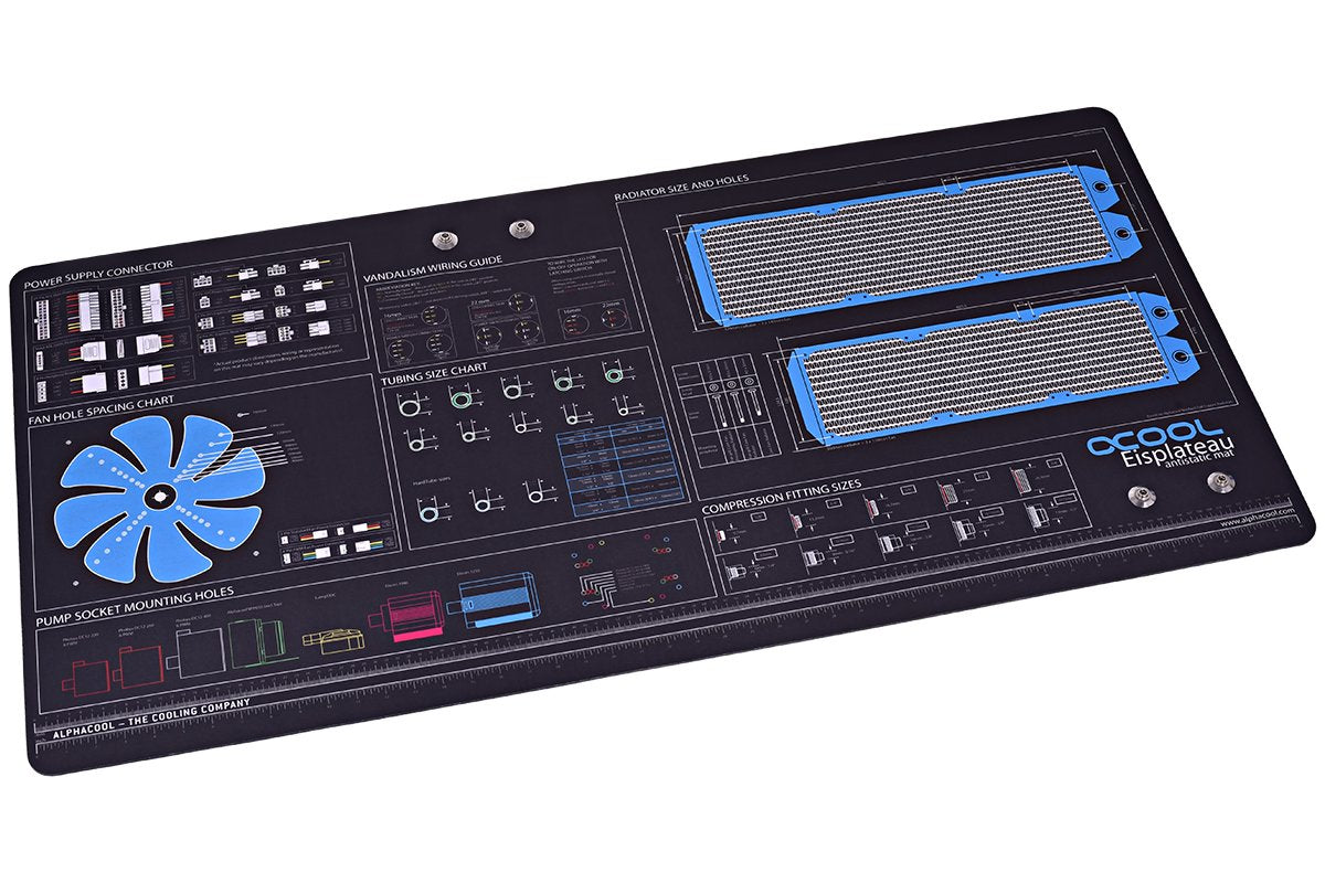 Alphacool 90334 Eisplateau Anti Static Work  And Mounting Mat 120X60Cm Water Cooling Accessories