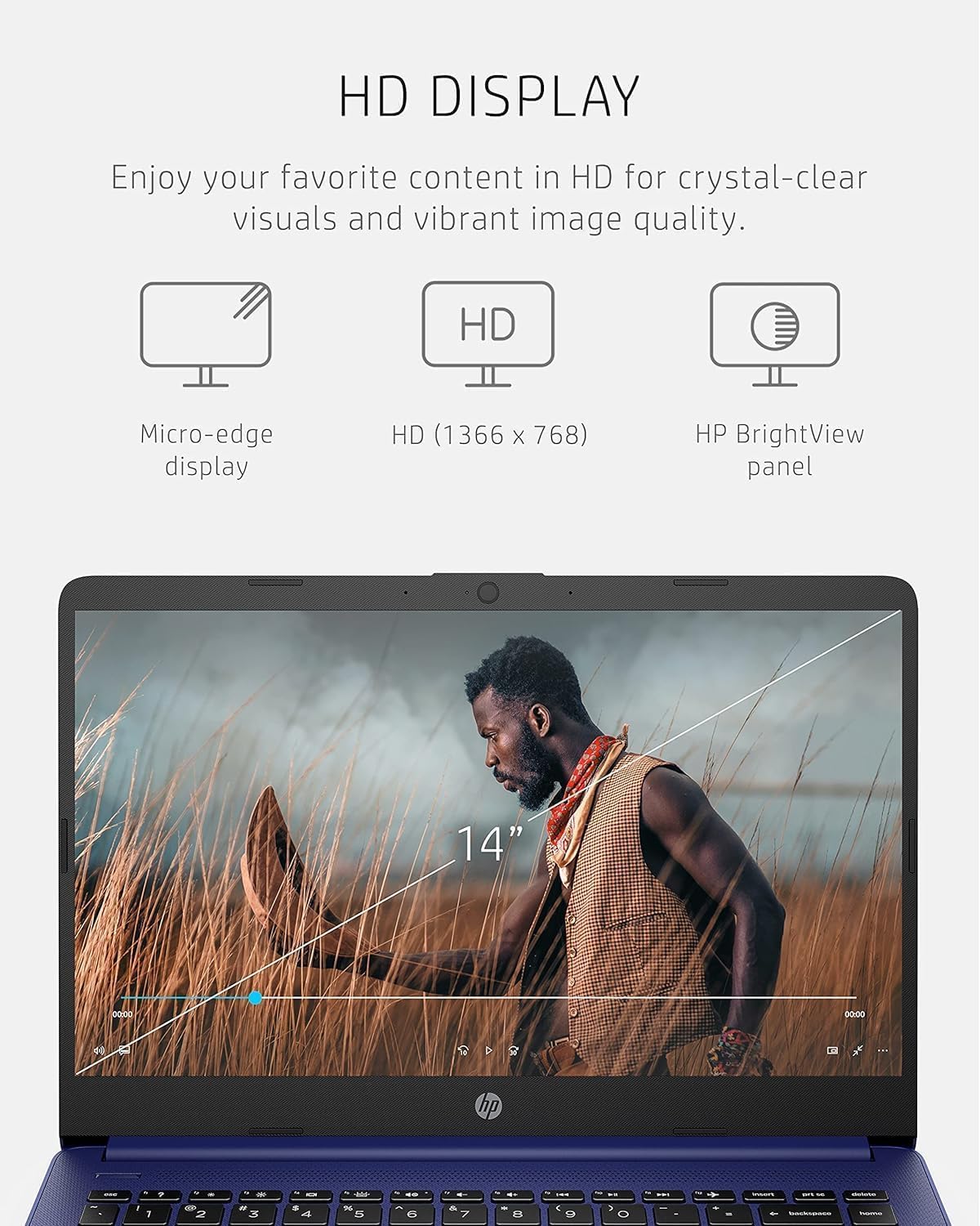 Hp 14 Laptop  Back To School Limited Edition With Microsoft 365  4-Core Intel Cpu  16Gb Ram 1600Gb Storage (64Gb Onboard + 512Gb