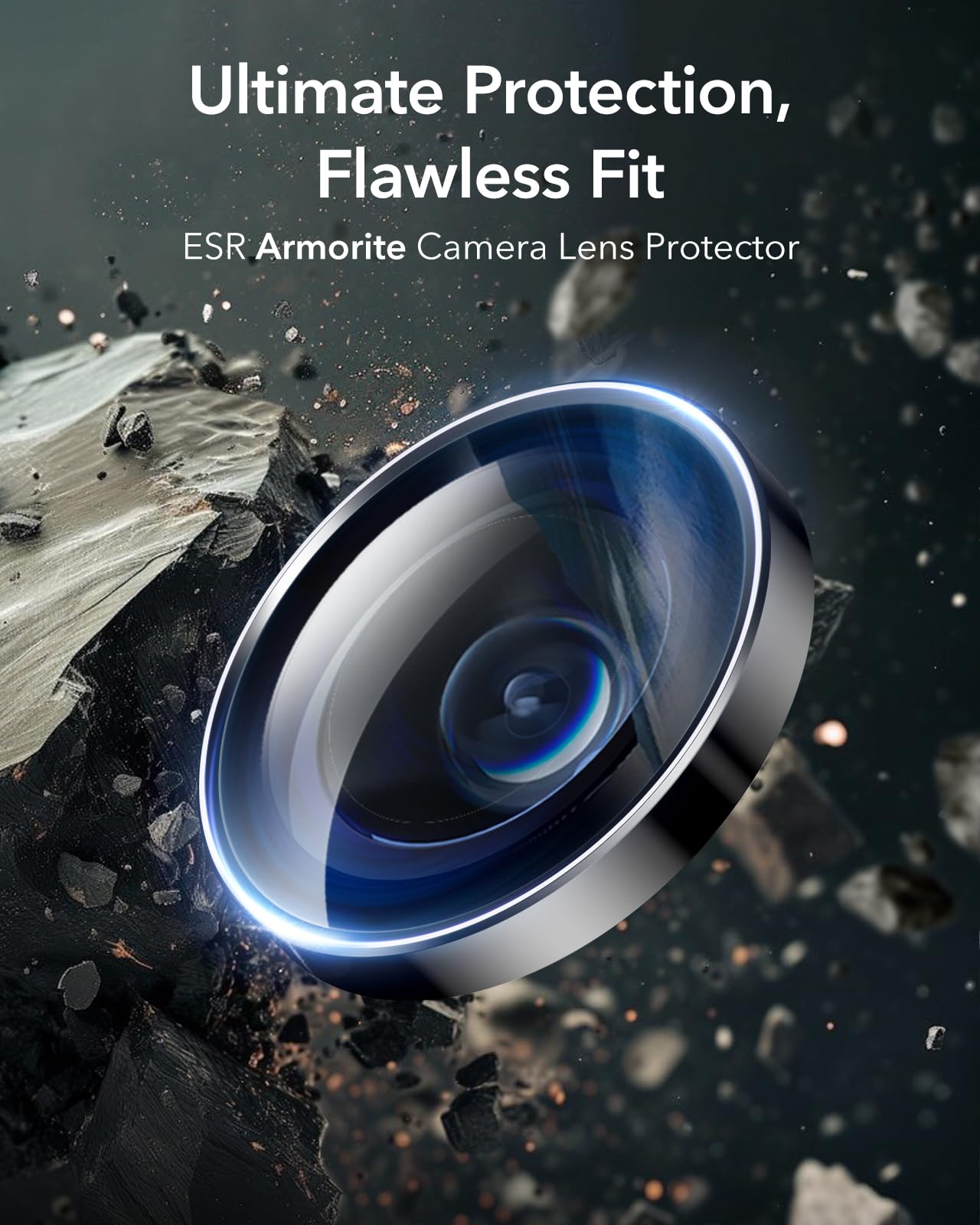 Esr 2 Pack For Iphone 16 Pro Max/16 Pro/15 Pro Max/15 Pro/14 Pro Max/14 Pro Camera Lens Protector, Ultra-Tough Hd Individual Len