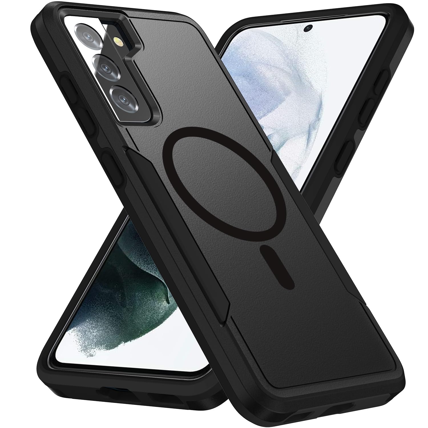 Teayoha for Samsung Galaxy S21 Case,[Compatible with Magsafe] [Military Grade Drop Tested] Shockproof Magnetic Tough Rugged Prot
