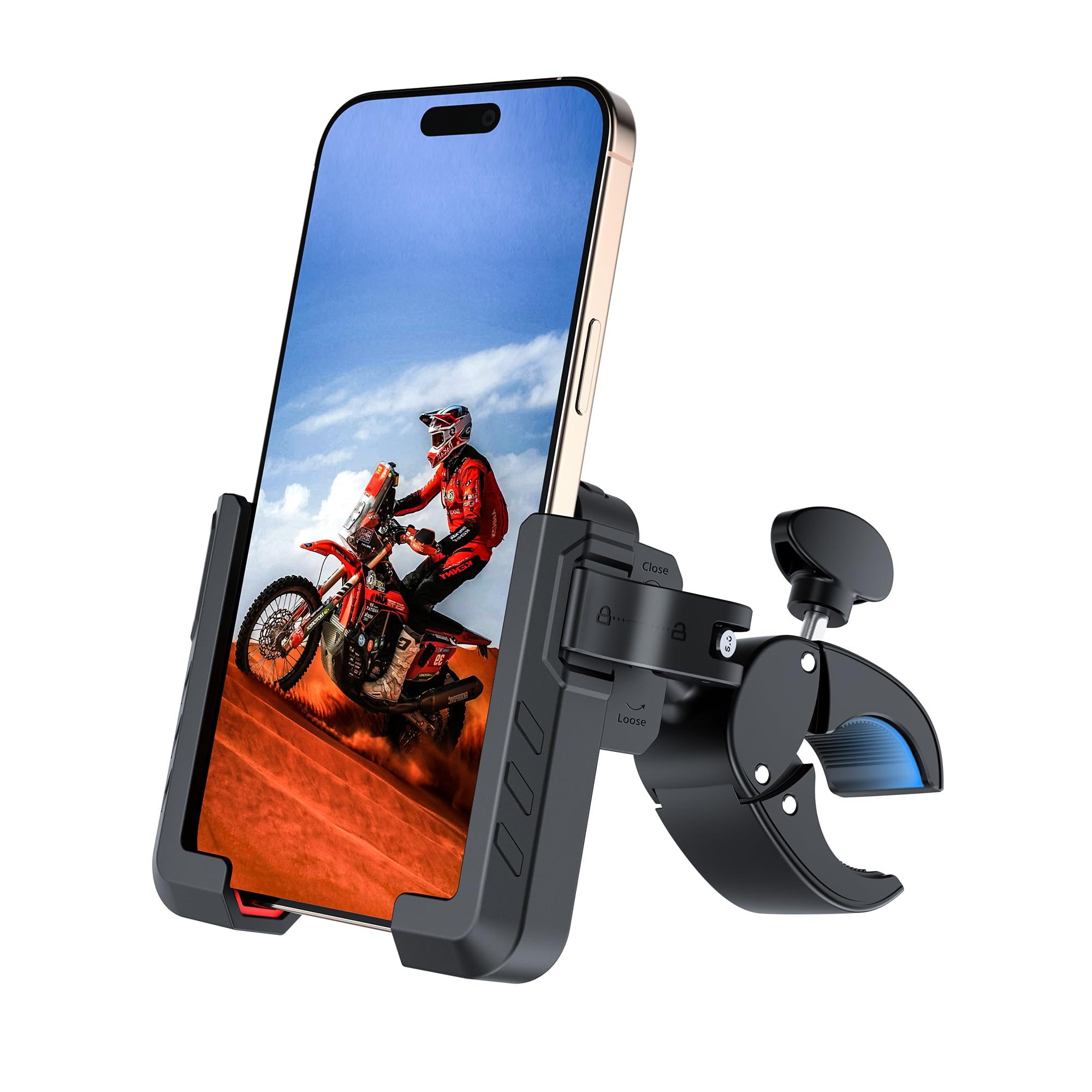 Bike Phone Mount Holder,?Biking & Recording Video? 2025 Universal Motorcycle Phone Mount Bicycle Accessories Handlebar Cell Phon