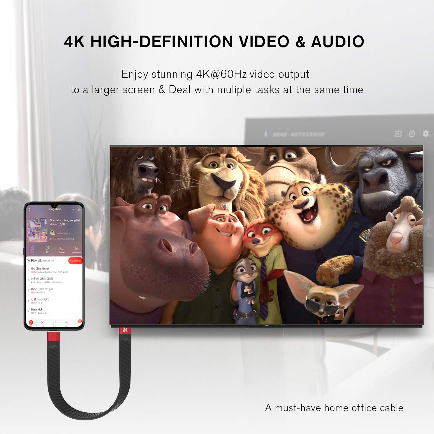 Lamtoon Short Usb C To Usb C Cable, Usb 3.2 Gen 2 Type C Cable 10Gbps Data Transfer 100W Pd Fast Charge Cable Fpc Design, 4K@60H
