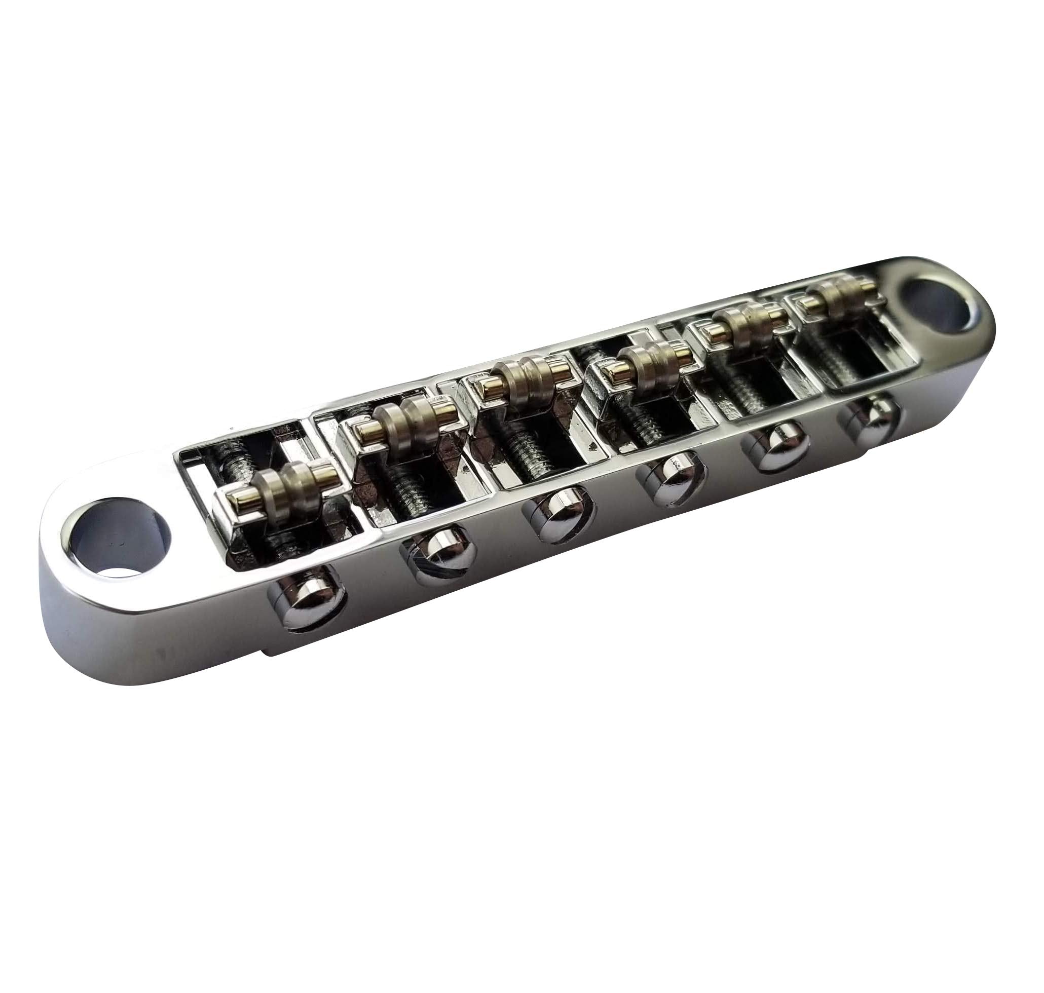 Tune O Matic Bridge W/Roller Saddles For Epiphone Les Paul, Sg, Es, Dot, Chrome Color