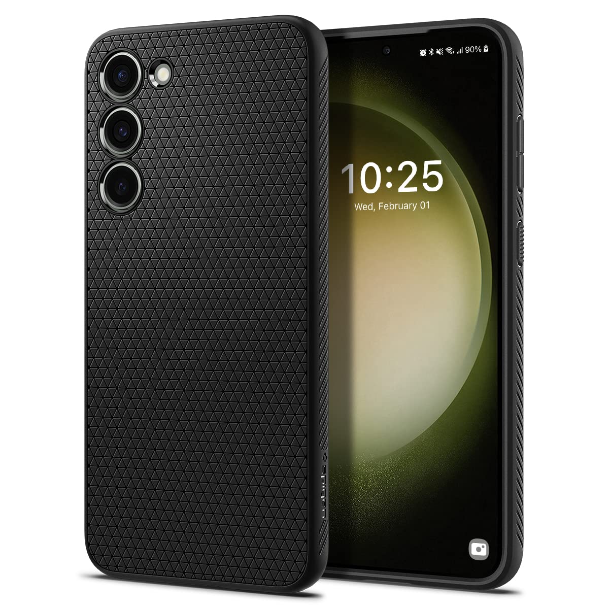Spigen Liquid Air Designed for Galaxy S23 Case (2023) [Military-Grade Protection] - Matte Black