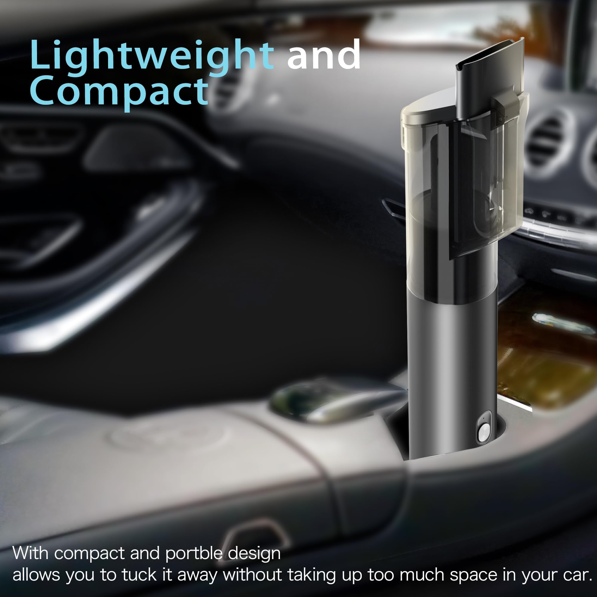 Hobetter Car Vacuum, Car Vacuum Portable Cordless With 20000Pa, Car Vacuum Cleaner High Power, 50 Min Decent Runtime, Car Vacuum