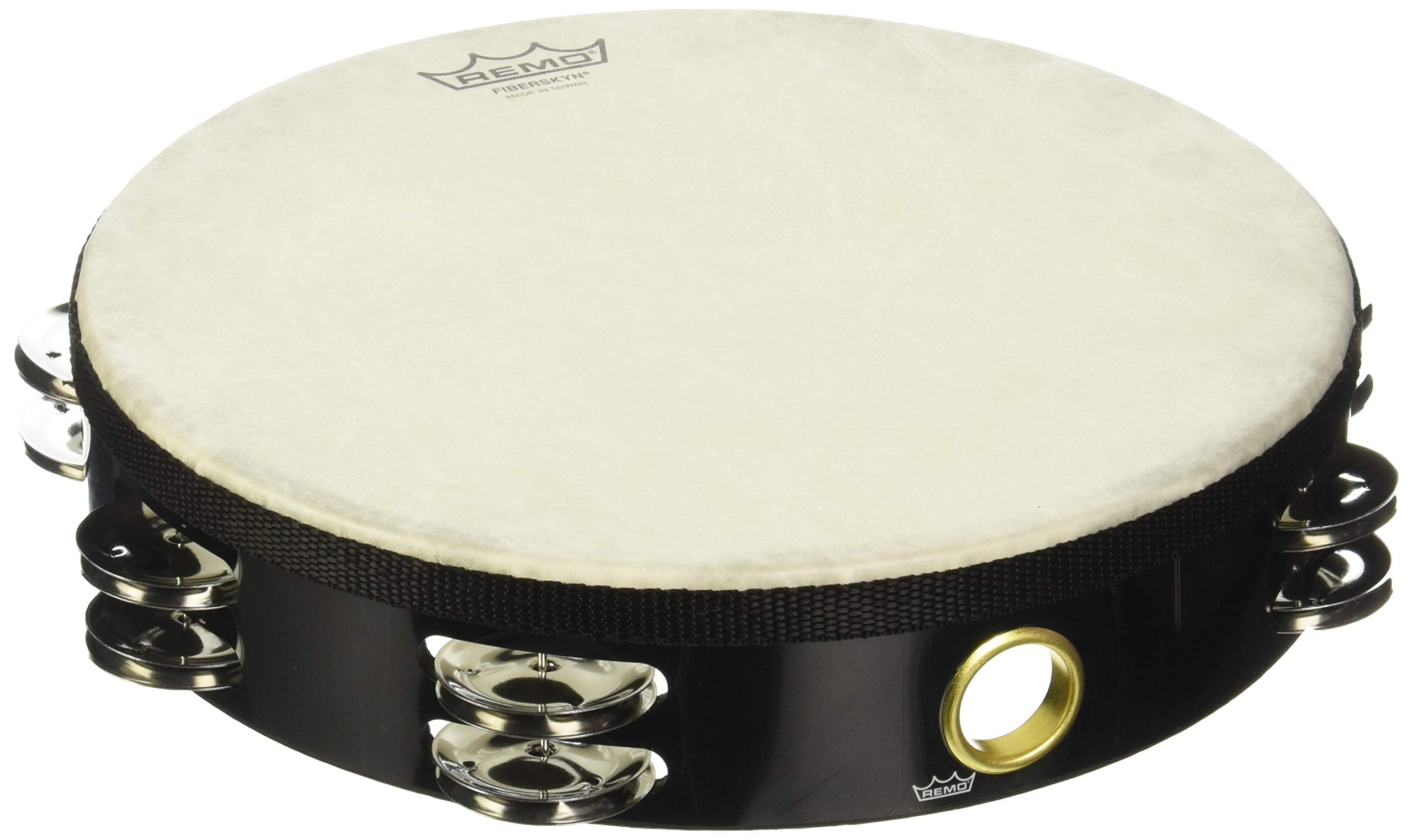 Remo Ta 5210 70 Fiberskyn Tambourine   Quadura Black, 10''