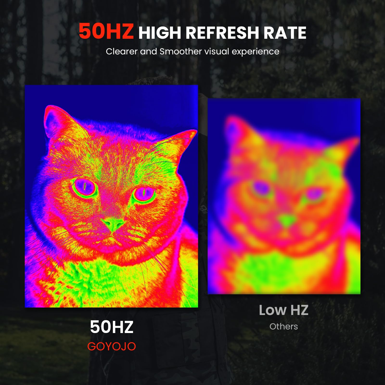 Goyojo Thermal Imaging Monocular For Hunting, 15Mm Focal Lens 256X192 Infrared Night Vision Telescope With Long Battery Life, Th