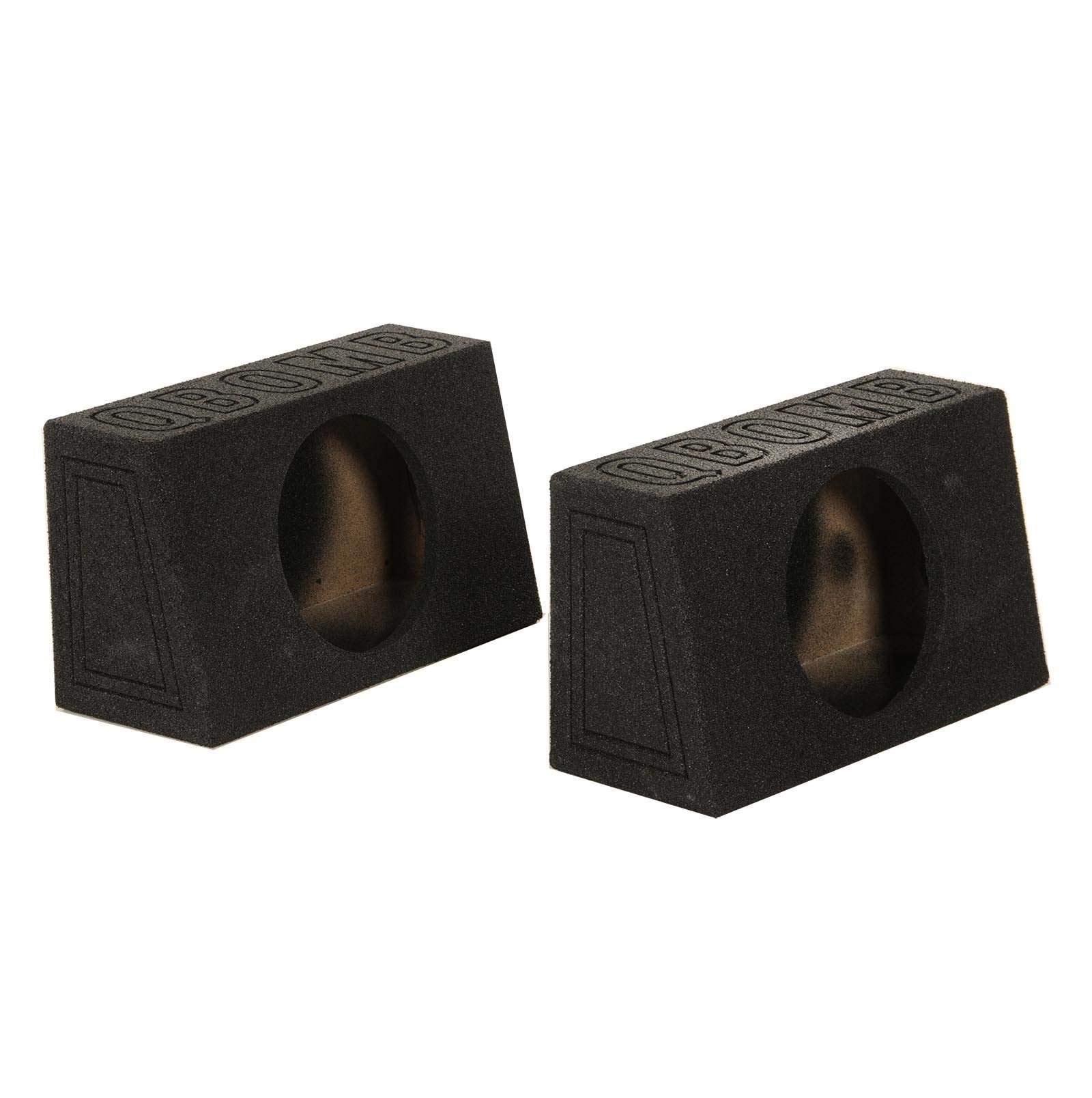 Q Power Qbomb Single 12 Inch Sealed Subwoofer Sub Boxes Bedliner Spray, 2 Pack