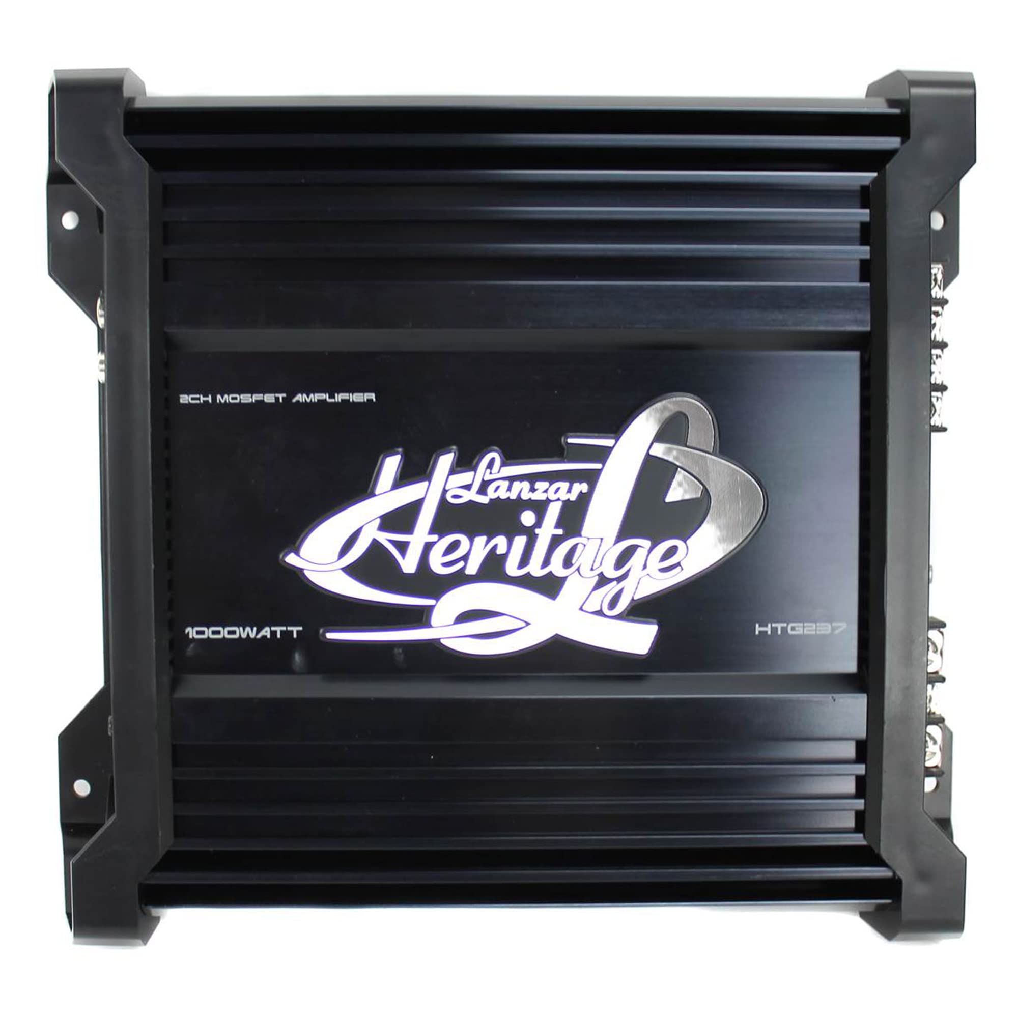 Lanzar Amplifier Car Audio, 2 Channel, 1,000 Watt, 4 Ohm, Mosfet, Rca Input, Bass Boost, Mobile Audio, Amplifier For Car Speaker