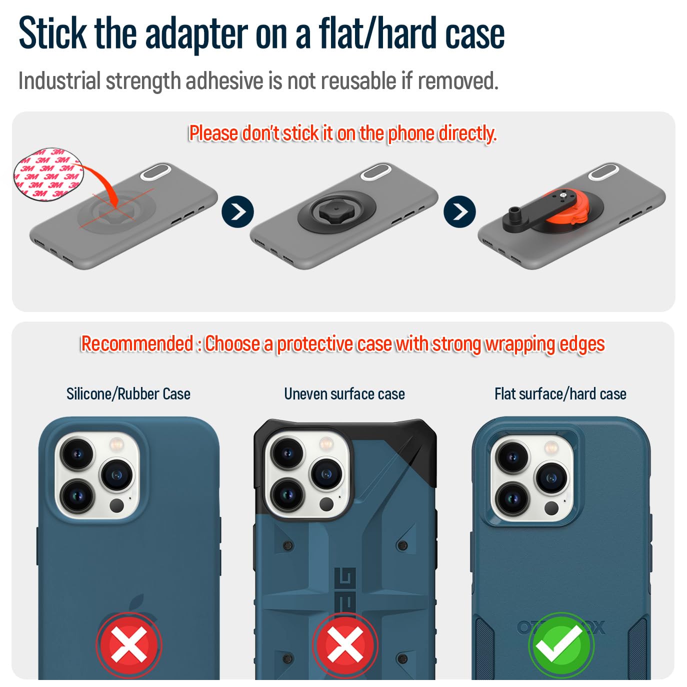 Bike Phone Mount For Mountain Bicycle, Universal Aluminum Road Bike Stem Cap Cell Phone Holder, Connect Quickly Riding Clip Stan