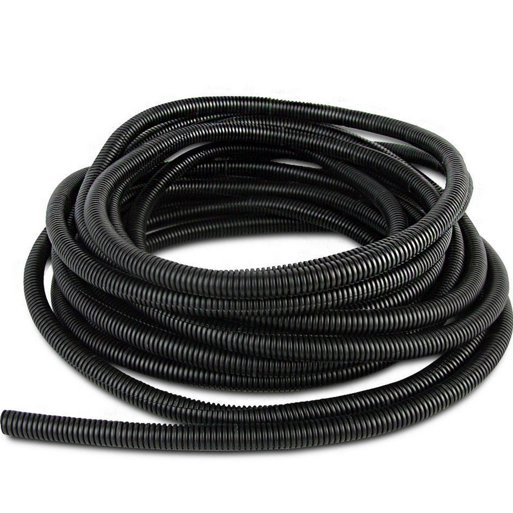 Esupport 1/2 Inch 20 Feet Split Loom Wire Flexible Tubing Conduit Hose