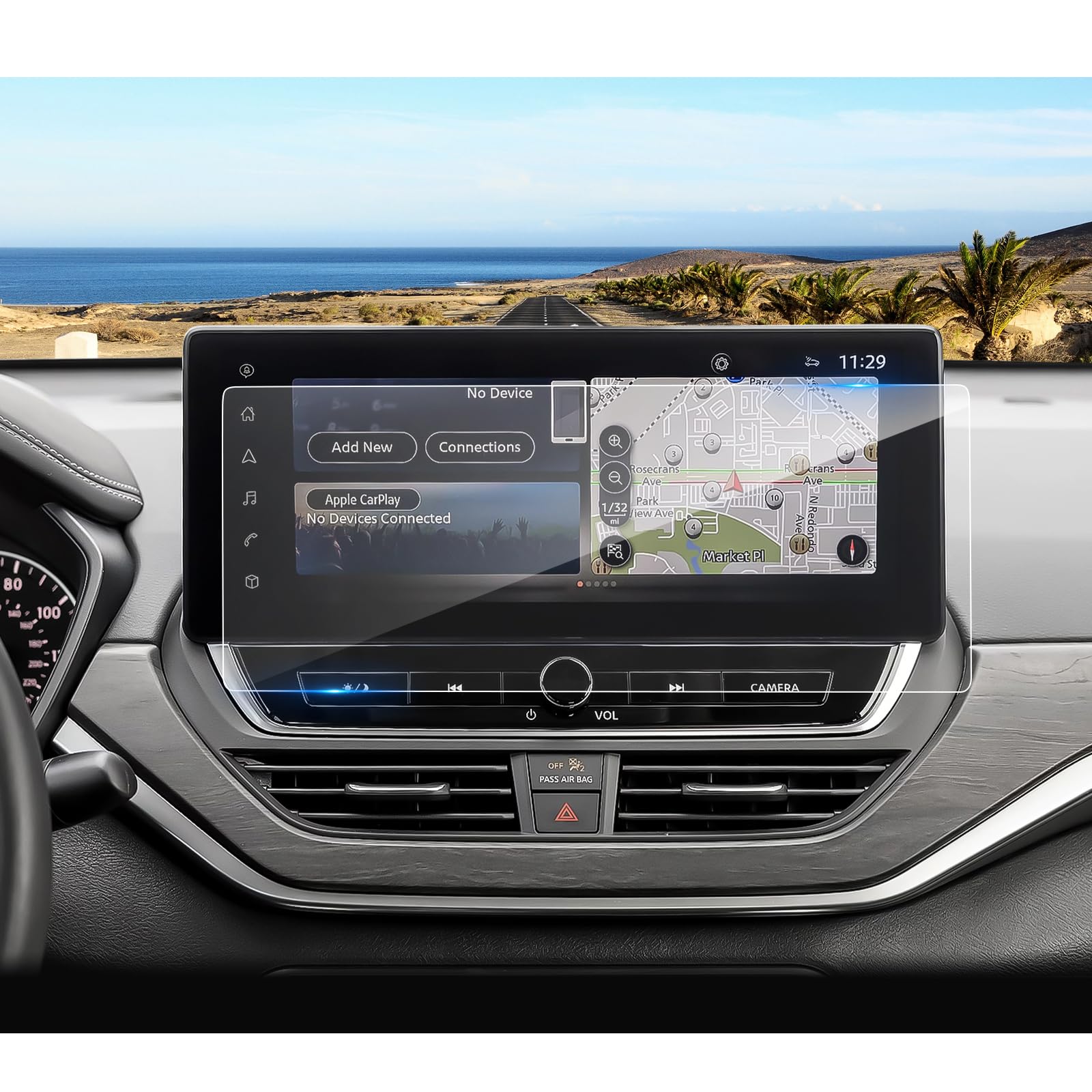 Coleya (Updated) 2023 2024 2025 Altima Screen Protector For Nissan Altima (Sl/Sr Vc Turbo/Sv/Sr) 12.3 Inch Color Display, 9H Tem