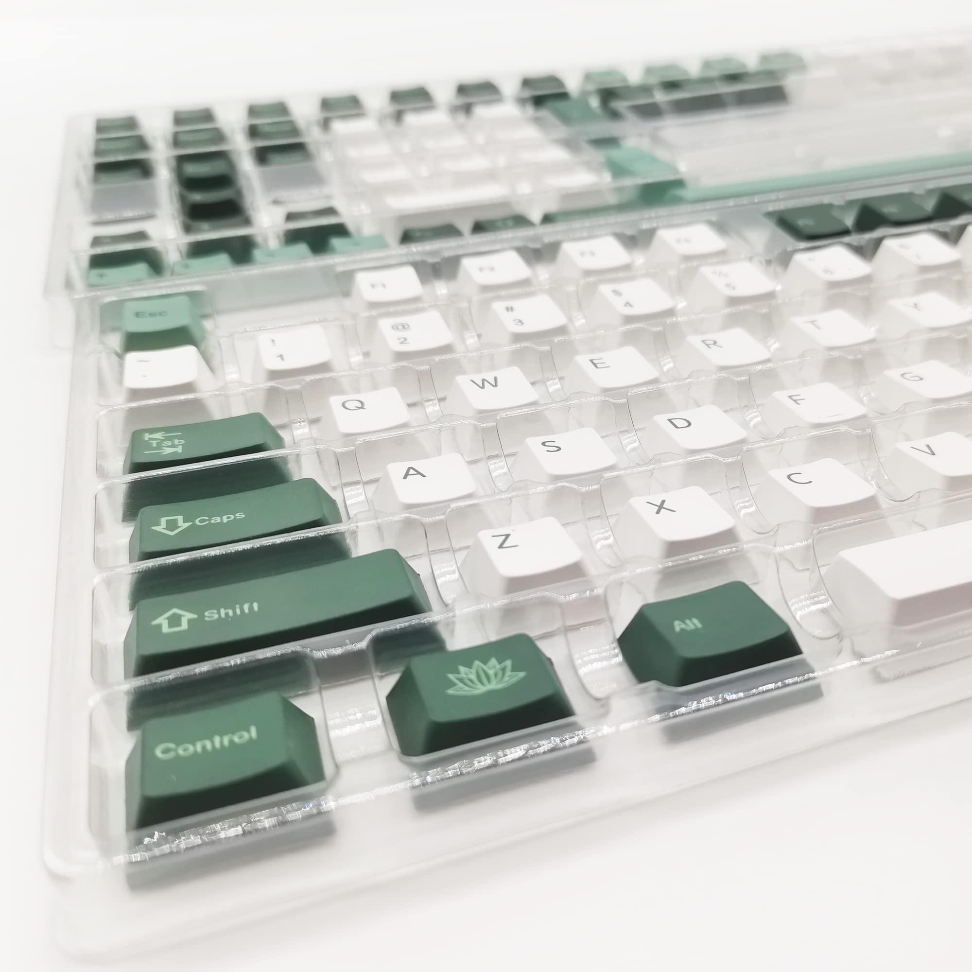 Gtsp Custom Gaming Keycap Set 144 Key Cherry Mx Keycaps 60 Percent Sub Dye For Gateron Kailh Switch (Botanical)