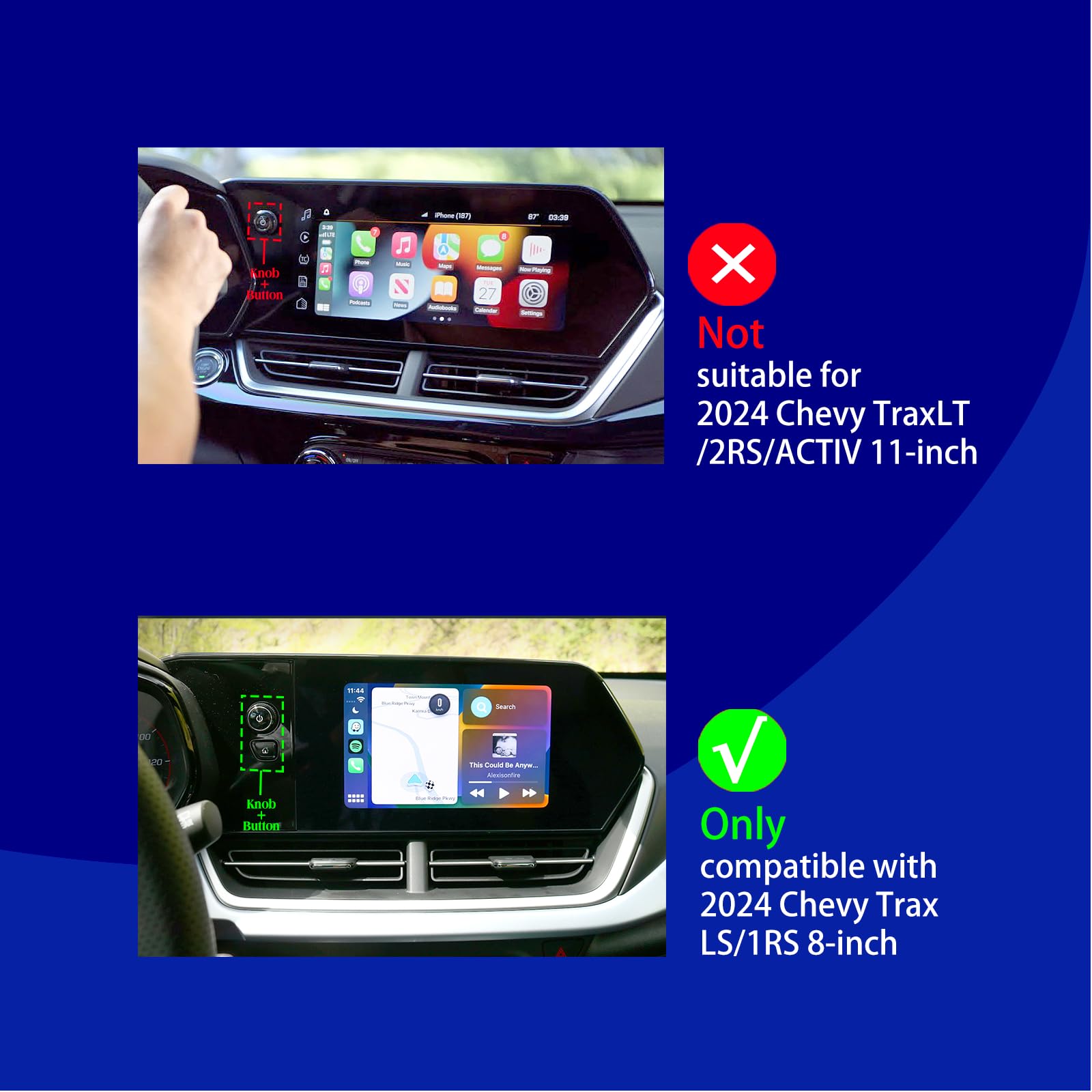 Xxciwp 2Pack 2025 2024 Chevy Trax Screen Protector For 2024 Chevy Trax Ls 1Rs Accessories 2025 Chevr Olet Trax Screen Protector