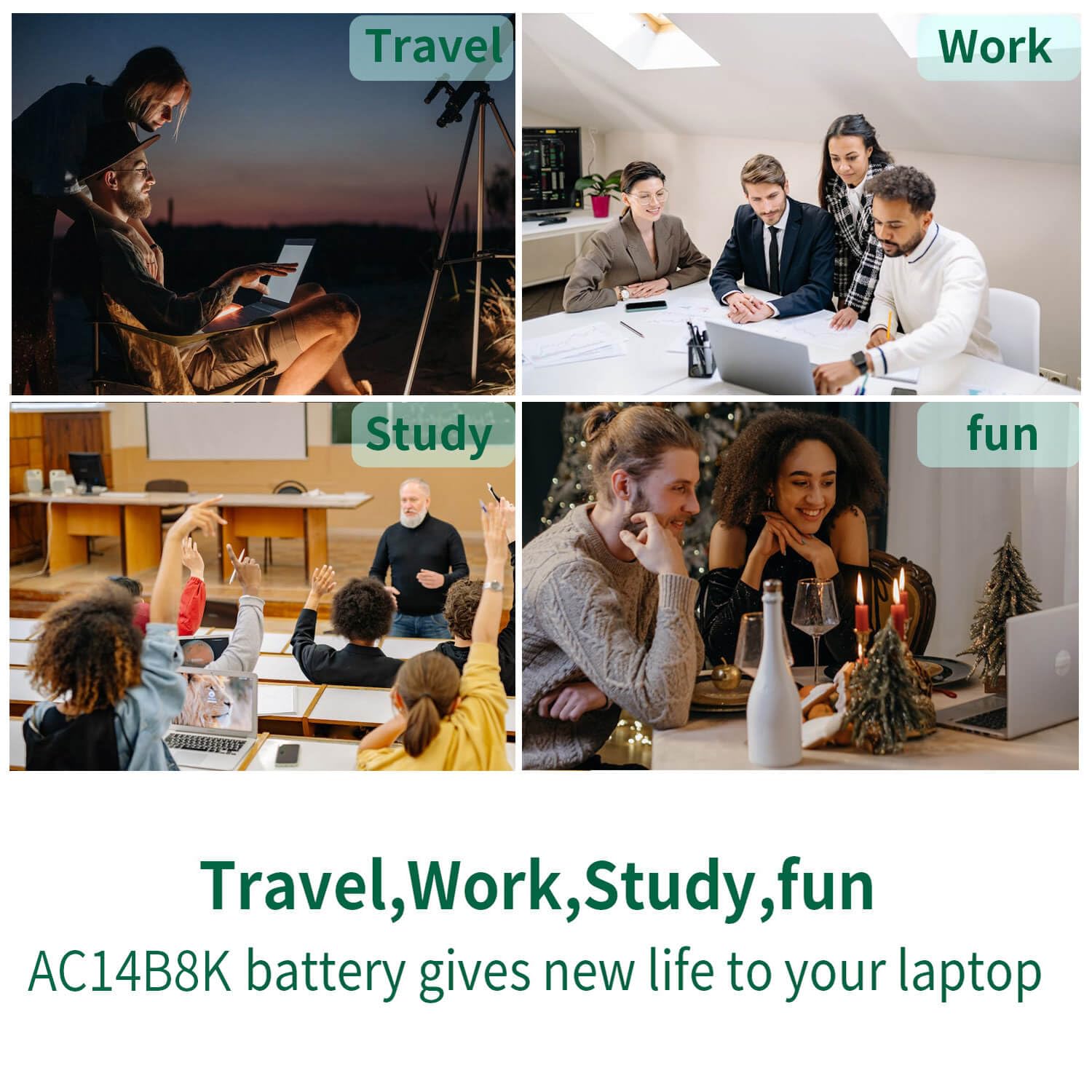 Ac14B8K Battery For Acer Predator Helios 300 N17C1 Ph315 51 Ph315 52 G3 571 G3 572 N18Q13 Nitro 5 An515 An515 53 An515 54 Aspire