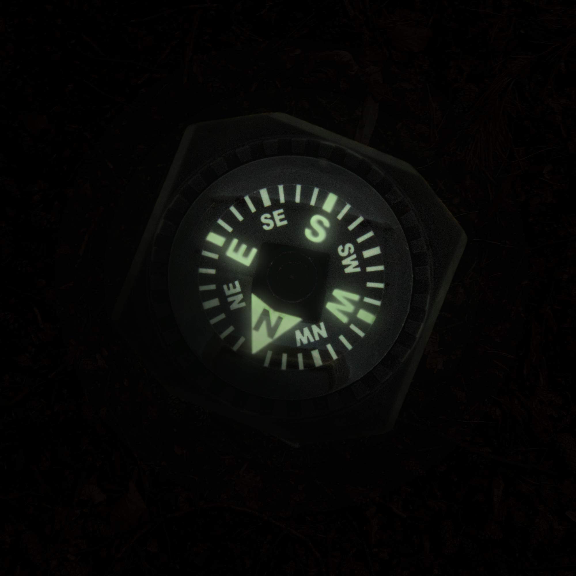 Sun Company Slip On Wrist Compass   Easy To Read Compass For Watch Band Or Paracord Survival Bracelet