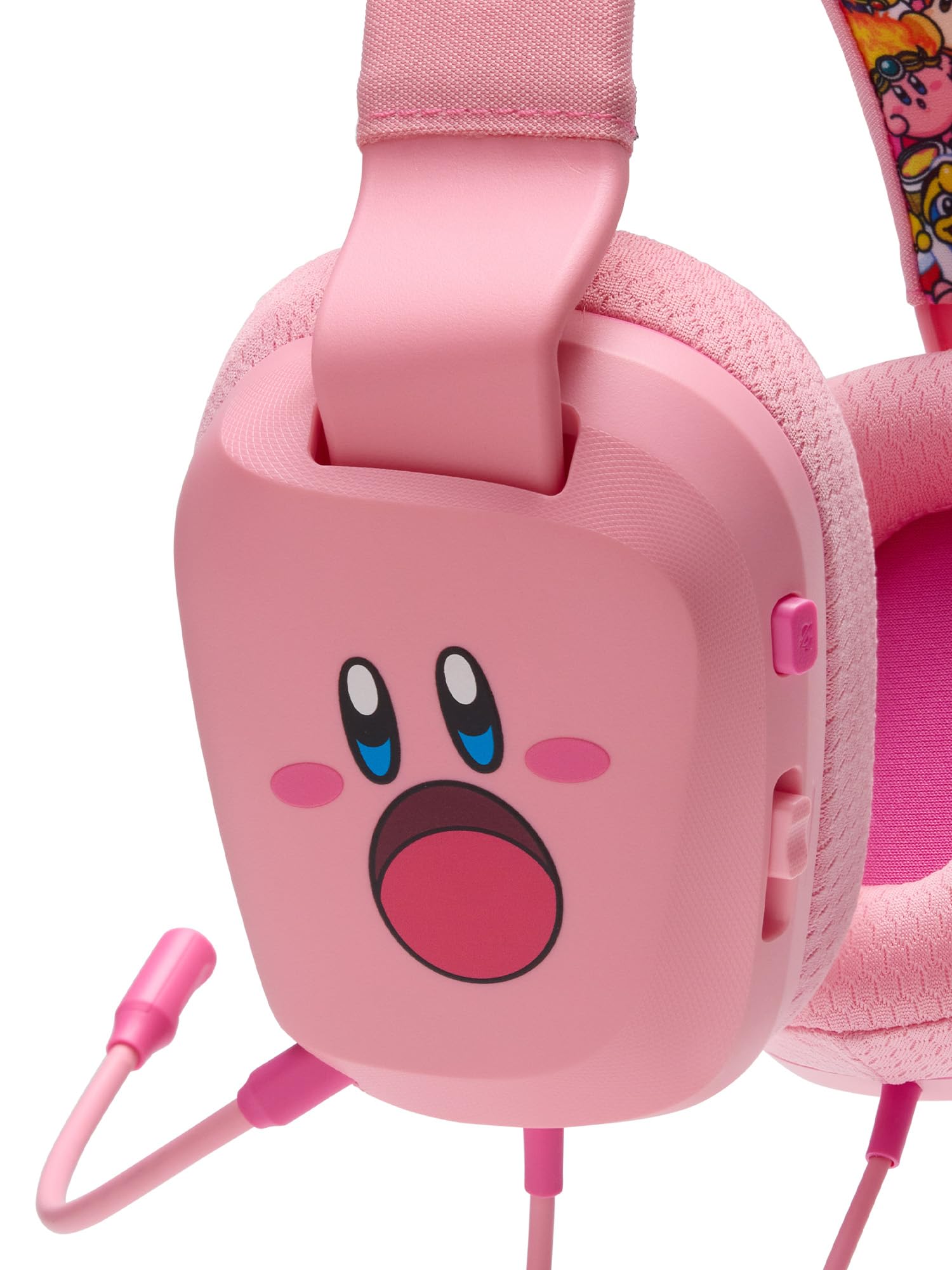 Powera Wired Stereo Headset For Nintendo Switch   Kirby Mouthful, 3.5 Mm, Wired, Stereo, Officially Licensed