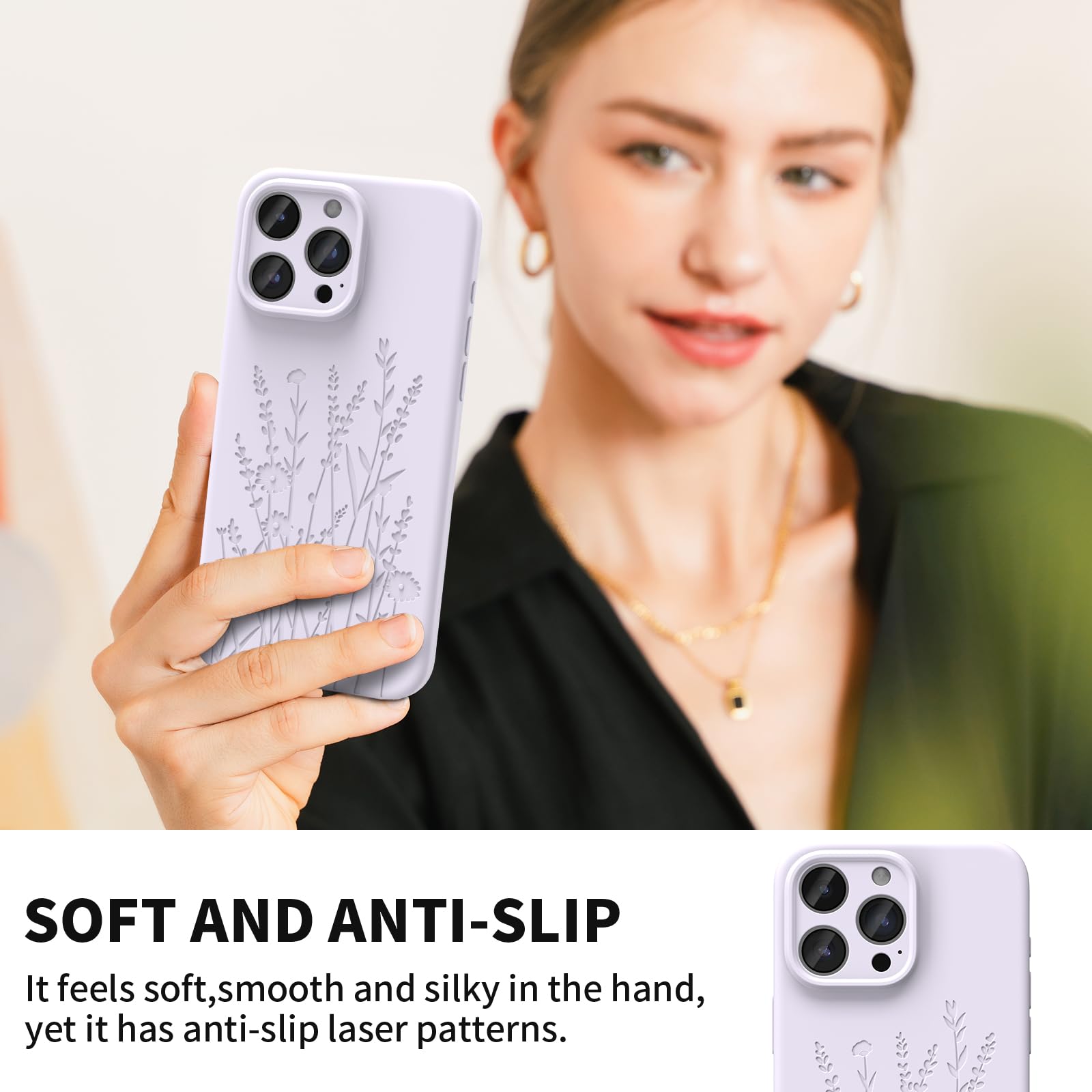 Magnetic Case Compatible With Iphone 16 Pro Max Case, Compatible With Magsafe, Camera Protection, Cute And Durable Liquid Silico