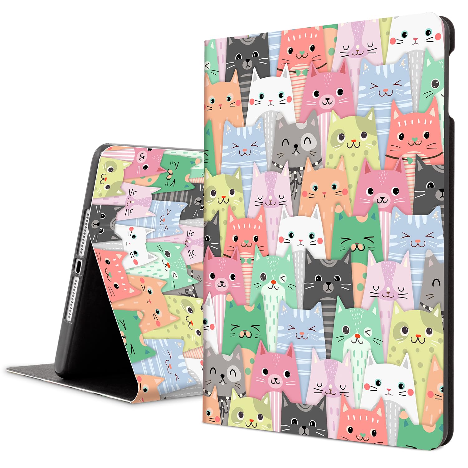 Lokigo Ipad 6Th Generation Case, Ipad 5Th Generation Case, Ipad Air 2/1 Case Kids Girls, 9.7 Inch Soft Pu Back Cover Multi Viewi