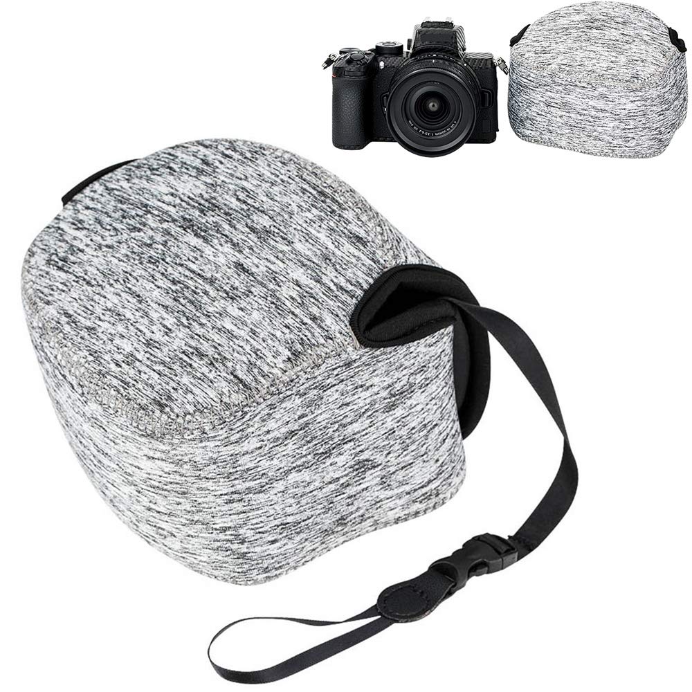 JJC Compact Case Pouch for Sony A6700 ZV-E10 II ZV-E1+E 16-50 & E 16mm F2.8 / R50 with RF-S 18-45 &RF 50mm F1.8 / Zfc with DX 16-50 / Z50 with DX 16-50 and HN-40 Lens Hood/X-S20 with XC 15-45mm