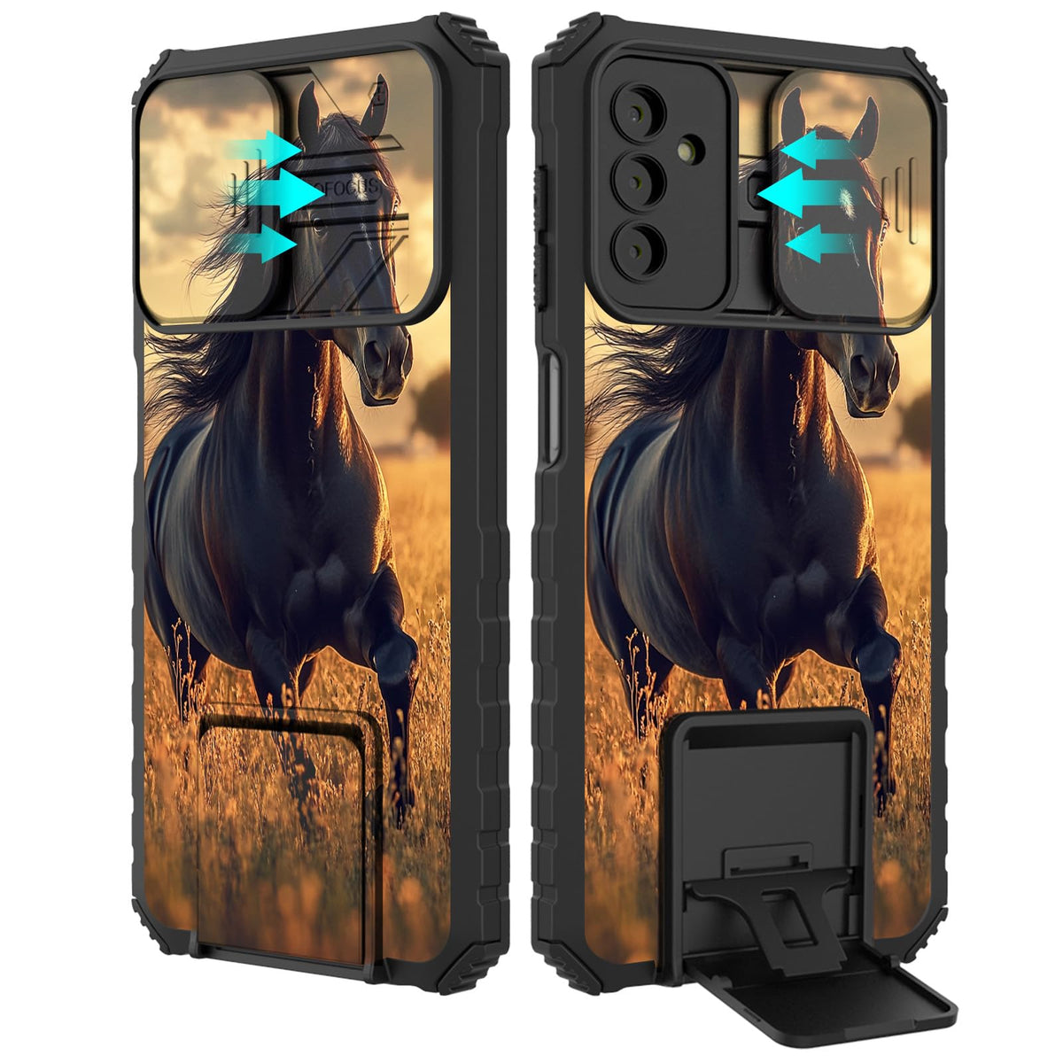Bvclkjpoi Phone Case For Samsung Galaxy A15 5G 6.5'', With Slide Camera Cover Galaxy A15 5G Case, Slim Shockproof Hard Protectiv