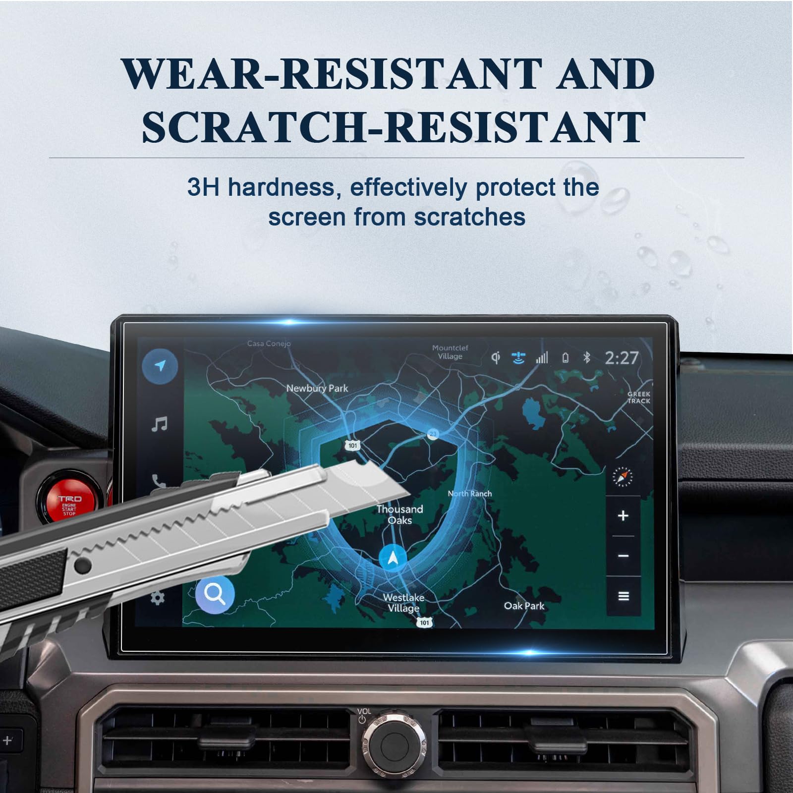 Bibibo 2Pcs For 2024 2025 Toyota Tacoma Screen Protector 2024 2025 Toyota Tacoma Limited 14 Inch Pet Nano Film [Anti Glare Anti Glare Scratch Ultra Clear] 2024 2025 Toyota Tacoma Accessories Radio Screen Protector 2024 Tacoma Limited