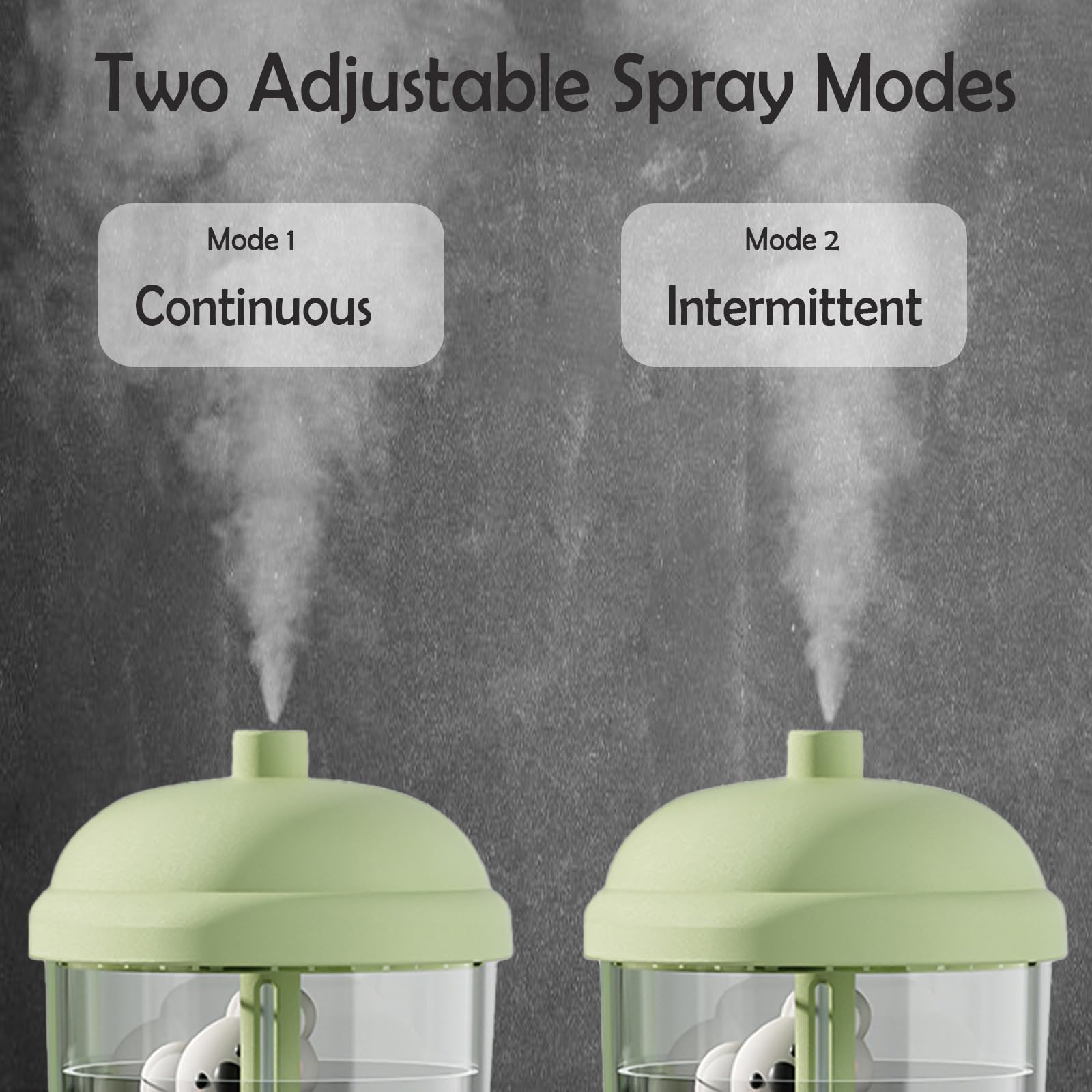 450Ml Portable Humidifier, Mini Cool Mist Humidifier With Koala Theme, Usb Personal Humidifier Auto Shut Off, Ultra Quiet (Coffe