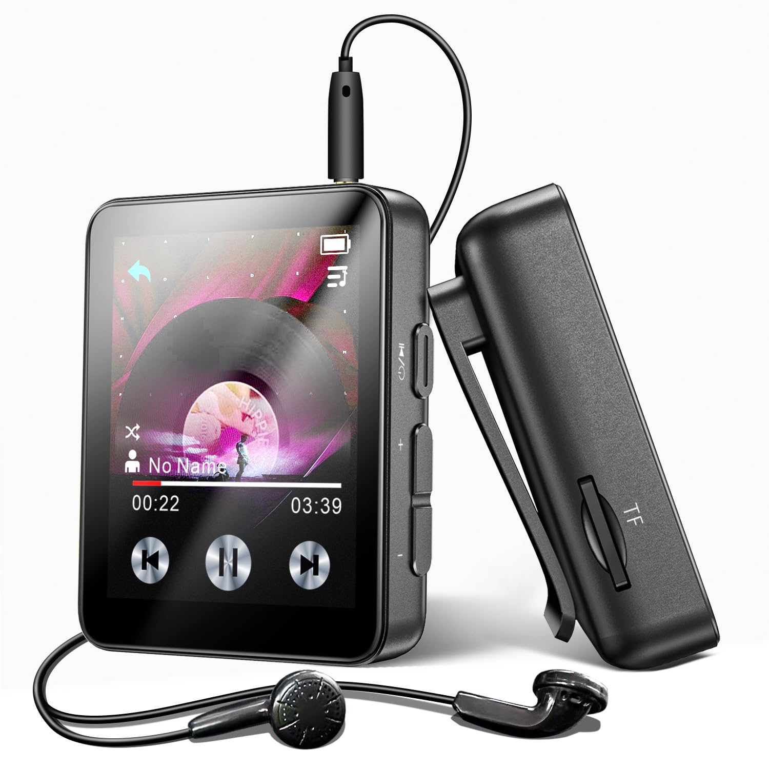 64Gb Mp3 Player With Bluetooth, Portable Touchscreen Music Player With Clip For Sport,Hifi Sound,Voice Recorder,E Book, Mini Dig