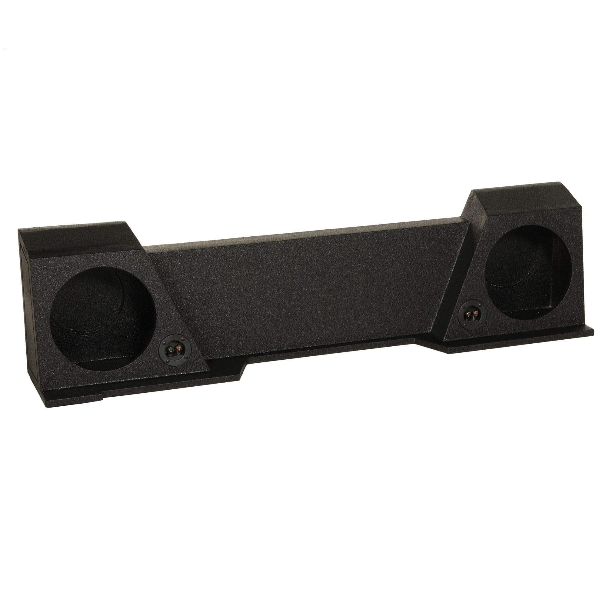 Qpower 2 Hole 10 Inch Enclosure For Gmc Chevy 2007 2013 Xcab High Transmission
