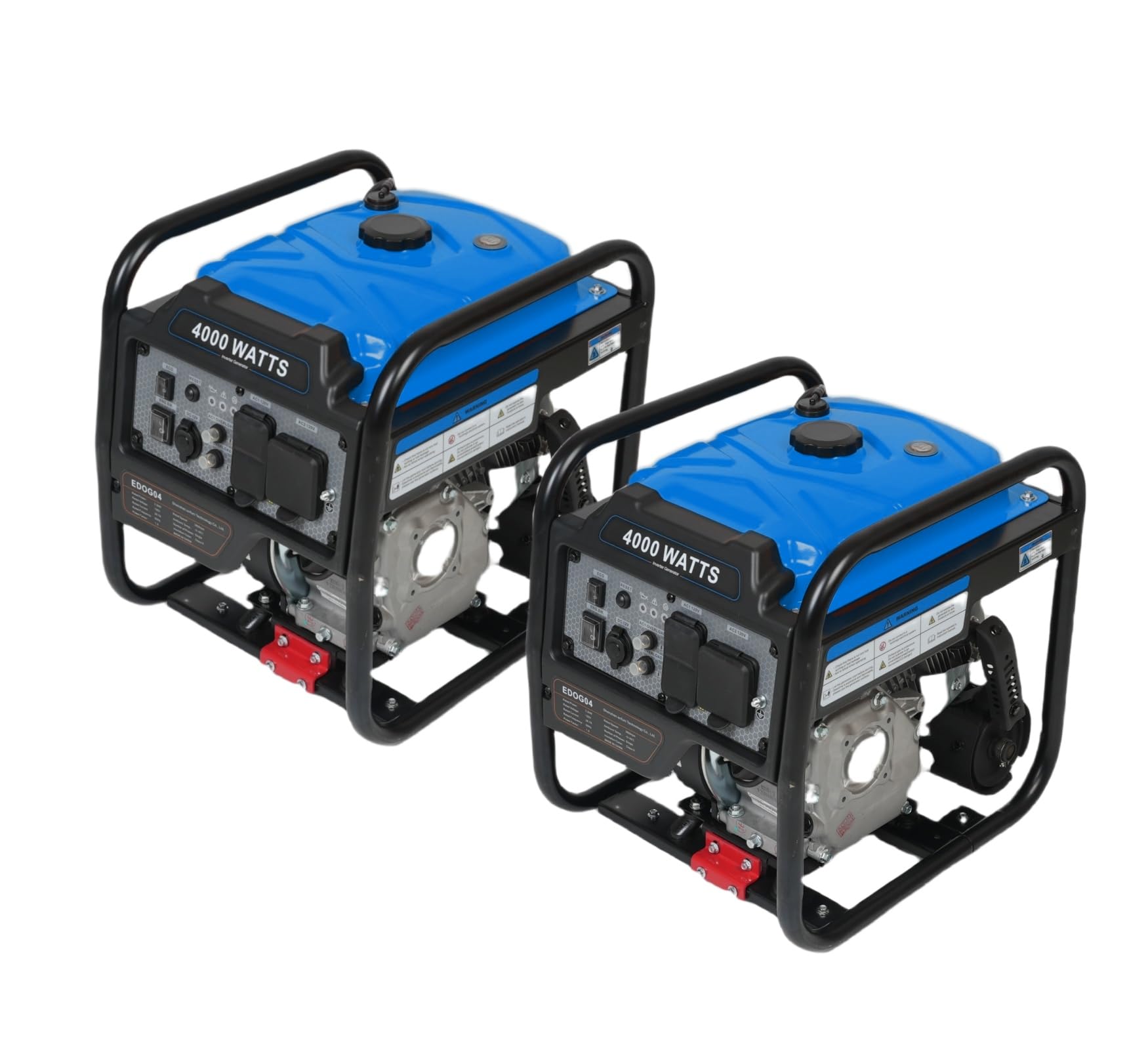 Gasxcel 2-Pack 4000W Gas Generator For Home Use, Portable Gas Power Inverter Generator For Emergency Backup, Camping, Rv & Outdo