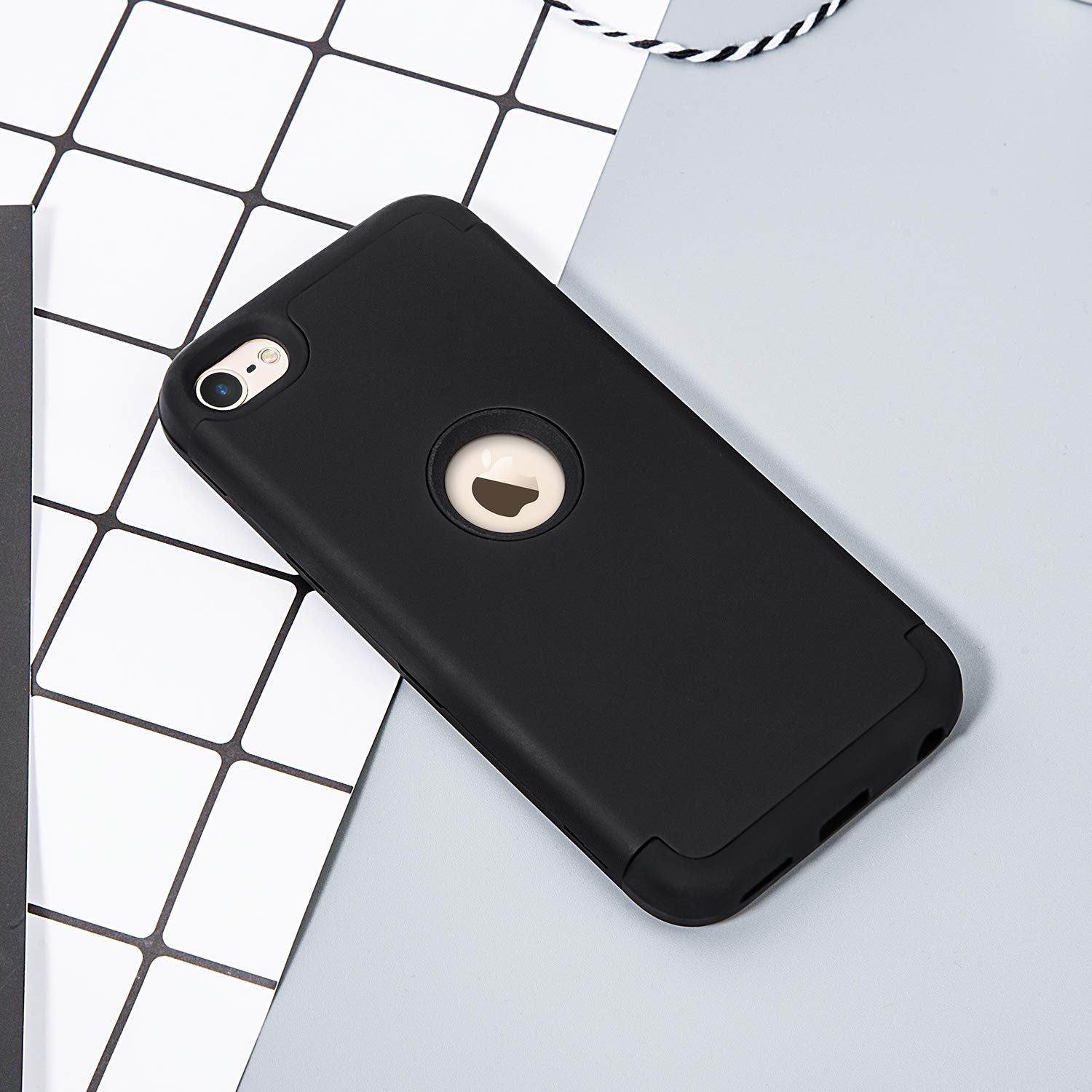 Ipod Touch 7 Case With 2 Screen Protector, Idwell [Three Layer Series] Heavy Duty Protection Shockproof High Impact Protective A