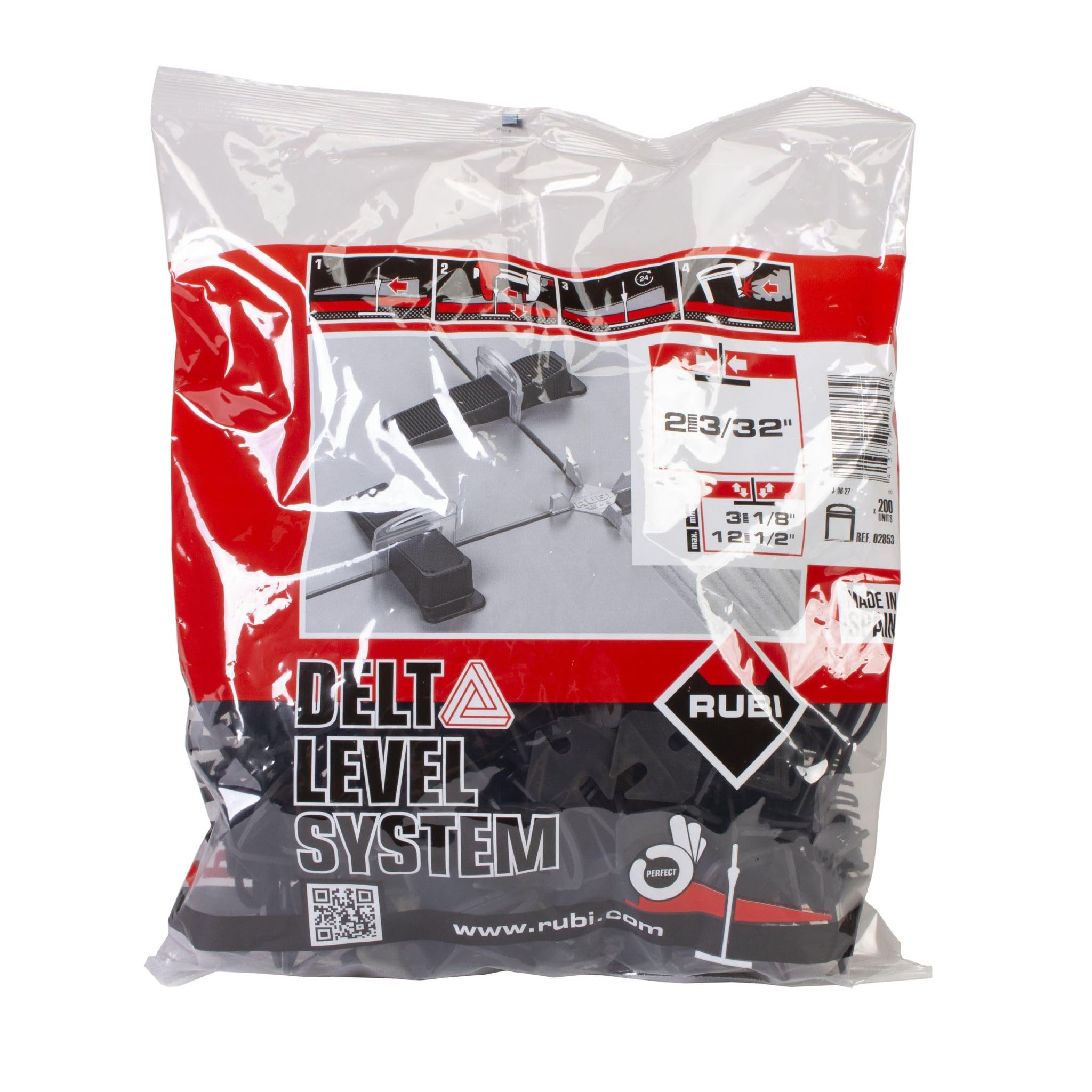Rubi Tools DELTA 3/32 (2MM) Clips, 200pc Bag- 02853