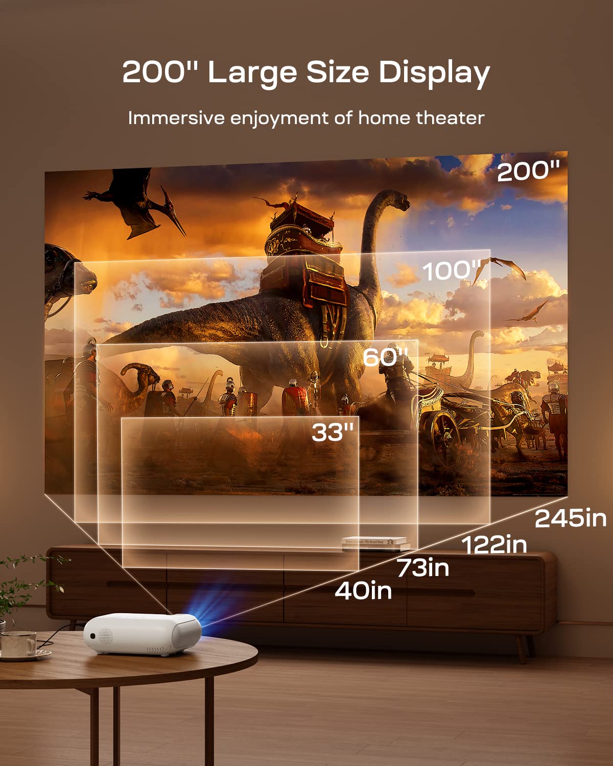 ?App Built In? Smart Projector Bluetooth And 5.8G Wifi Yoton Full Hd 1080P Native 450Ansi Lumen, Video Projector Home Theater Y9